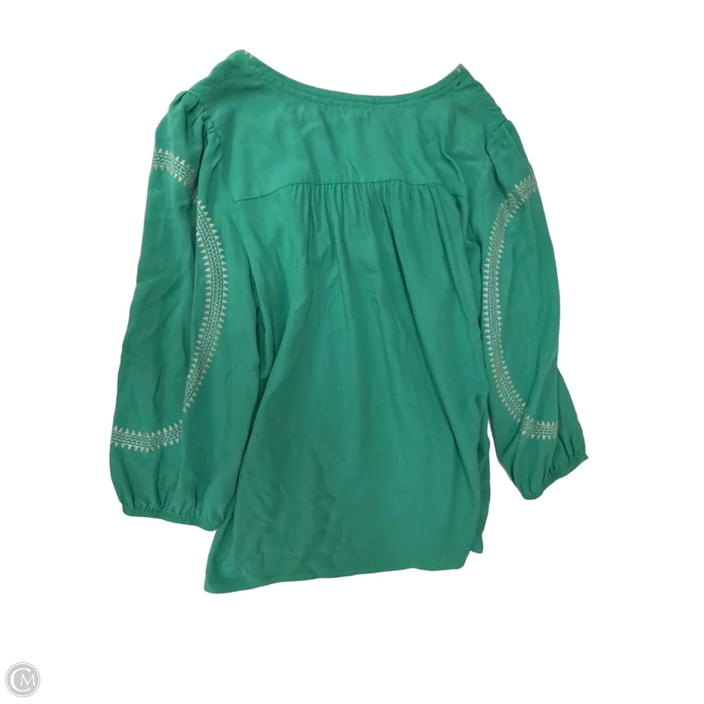 Top 3/4 Sleeve By Mason & Belle In Teal, Size: M