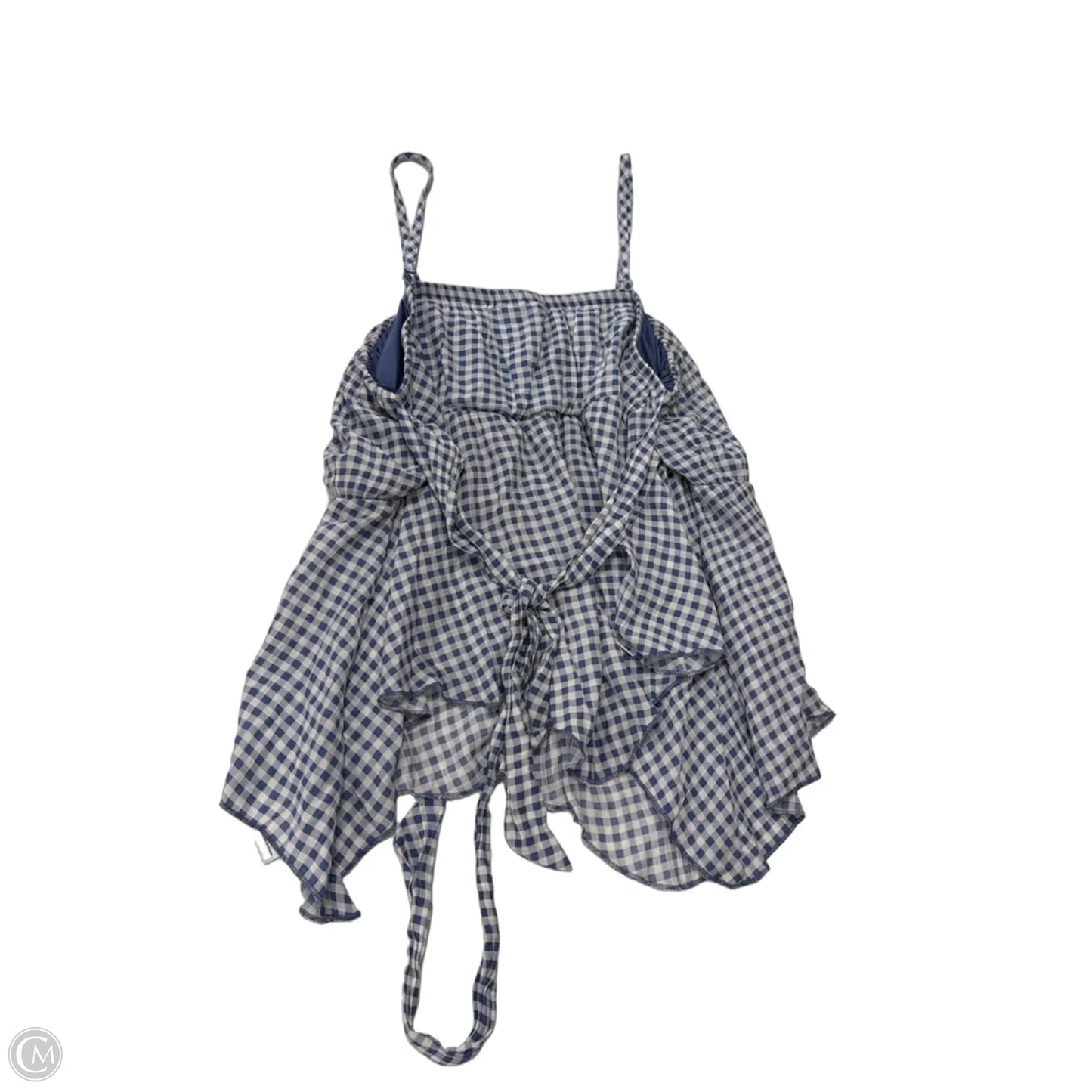 Tank Top By Clothes Mentor In Blue & White, Size: S