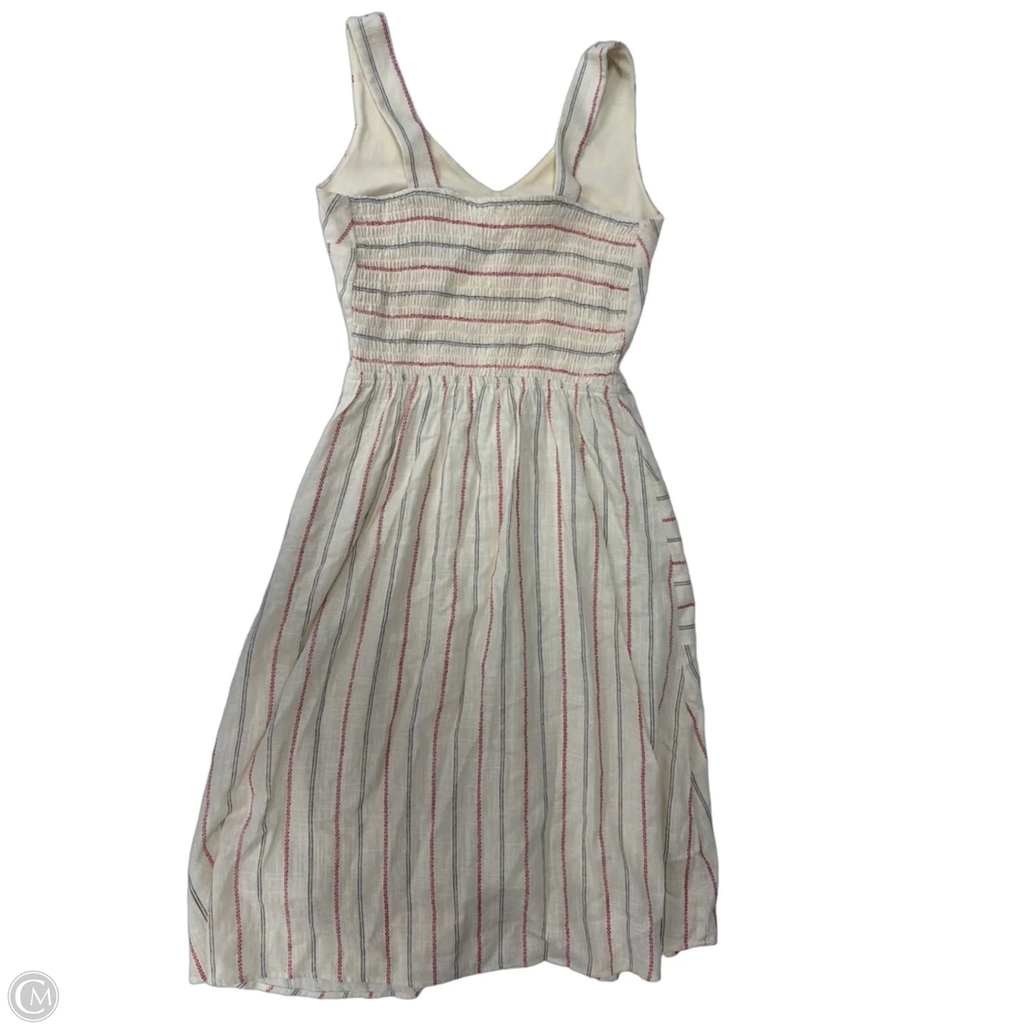 Dress Casual Midi By Monteau In Striped Pattern, Size: S