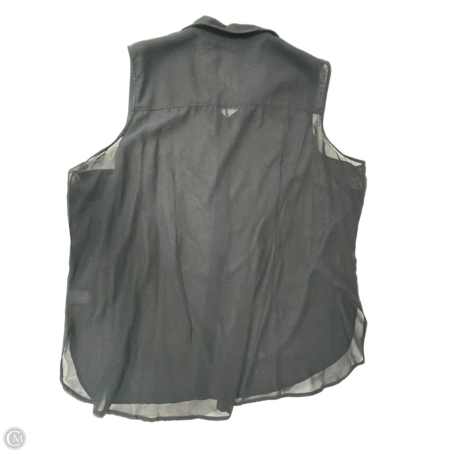 Top Sleeveless By Simply Emma In Black, Size: 3x