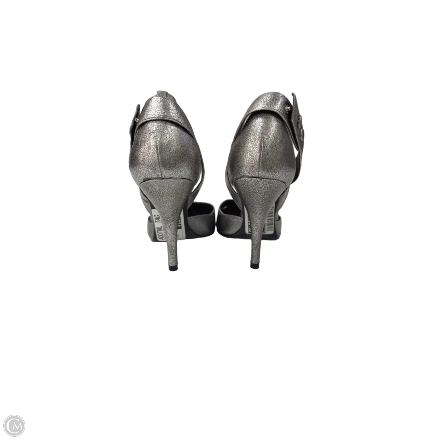 Shoes Heels Stiletto By Nine West In Silver, Size: 6
