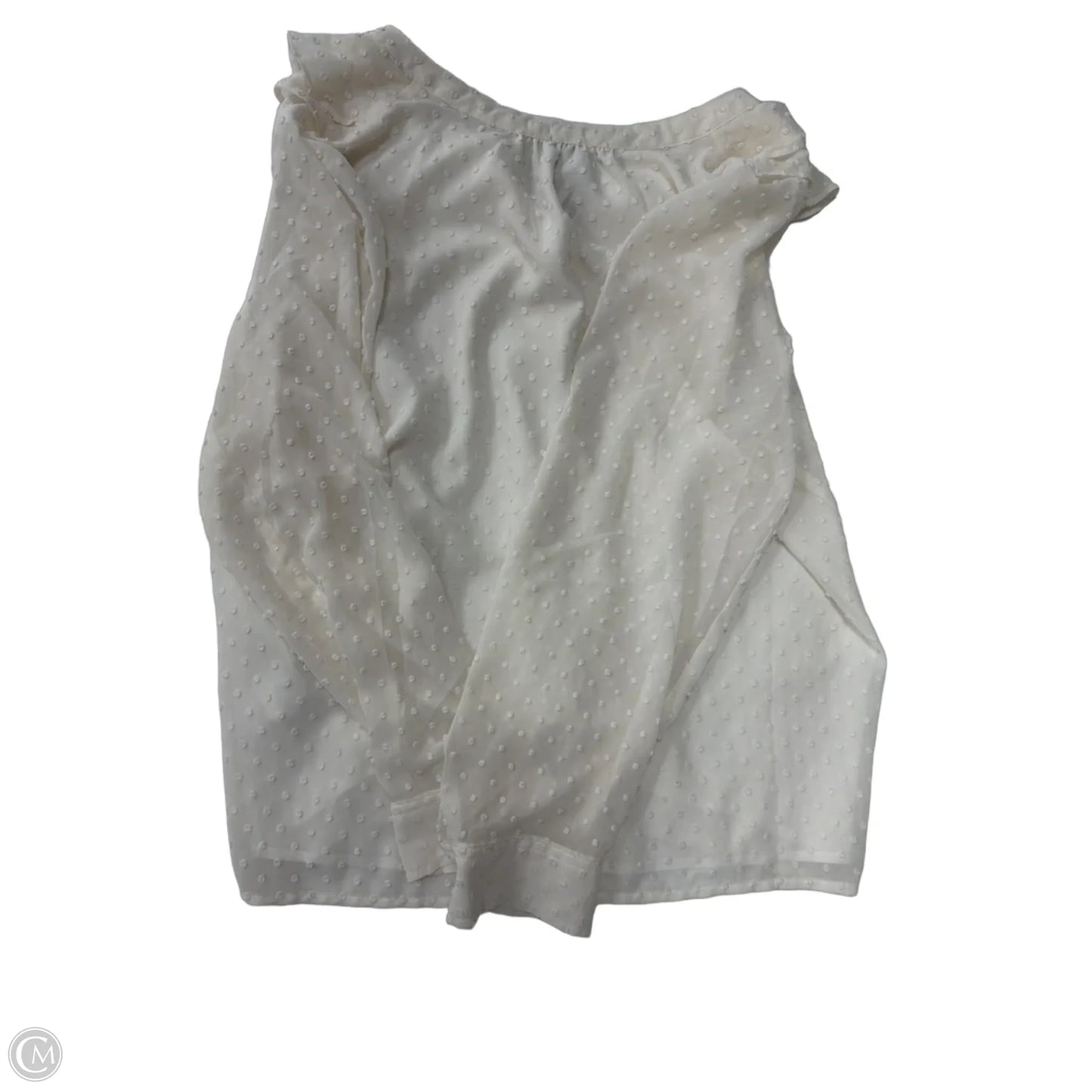 Top Long Sleeve By J. Crew In Cream, Size: Xl