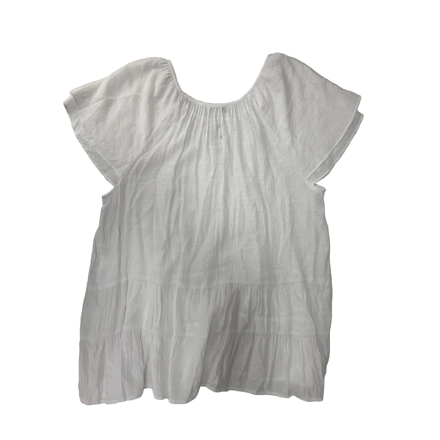 Top Short Sleeve By Counterparts In White, Size: 2x