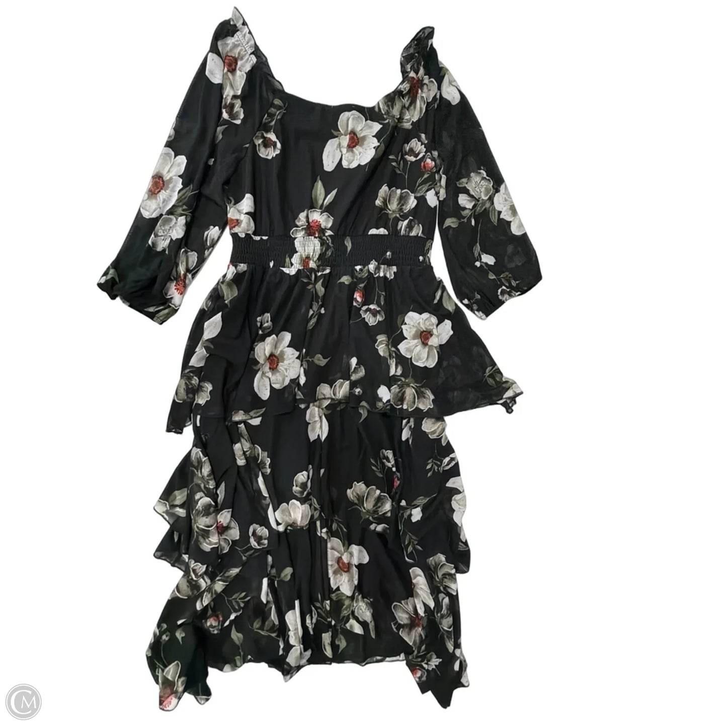 Dress Casual Midi By Ember In Floral Print, Size: Xl