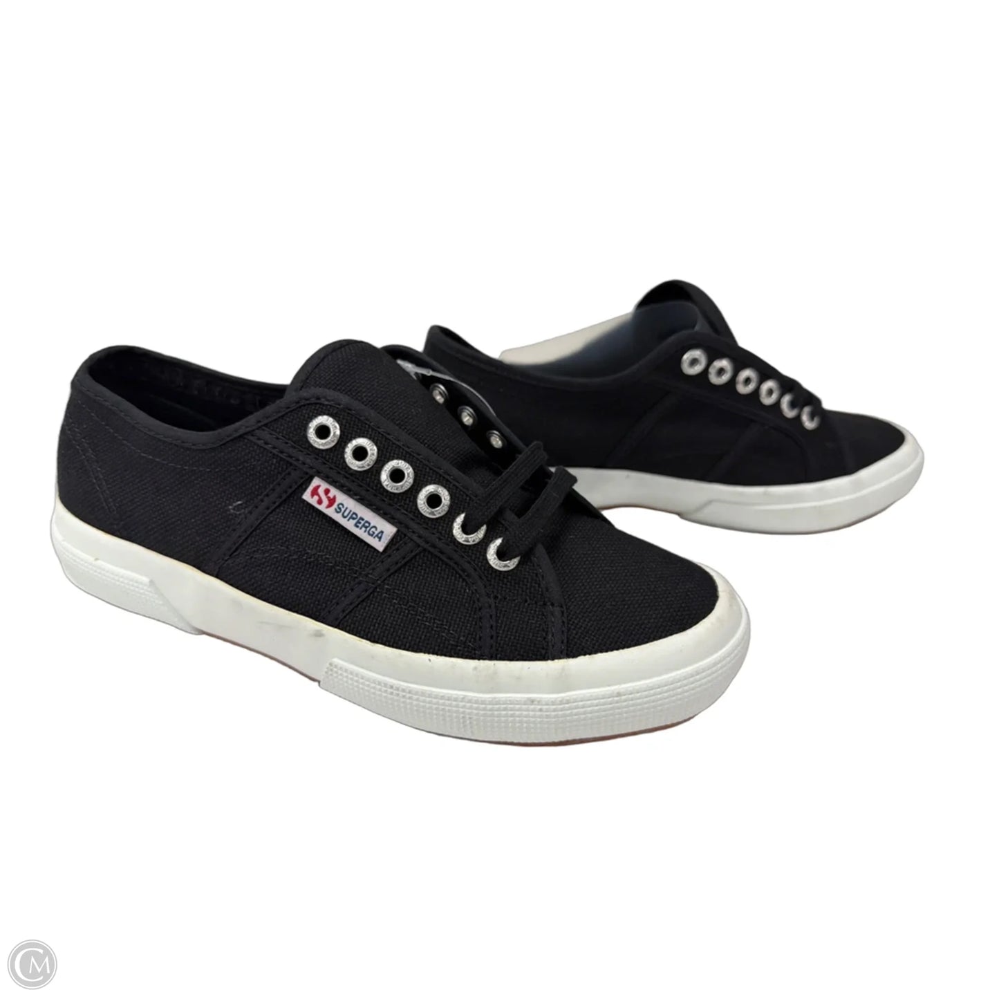 Shoes Sneakers By Superga In Black, Size: 8