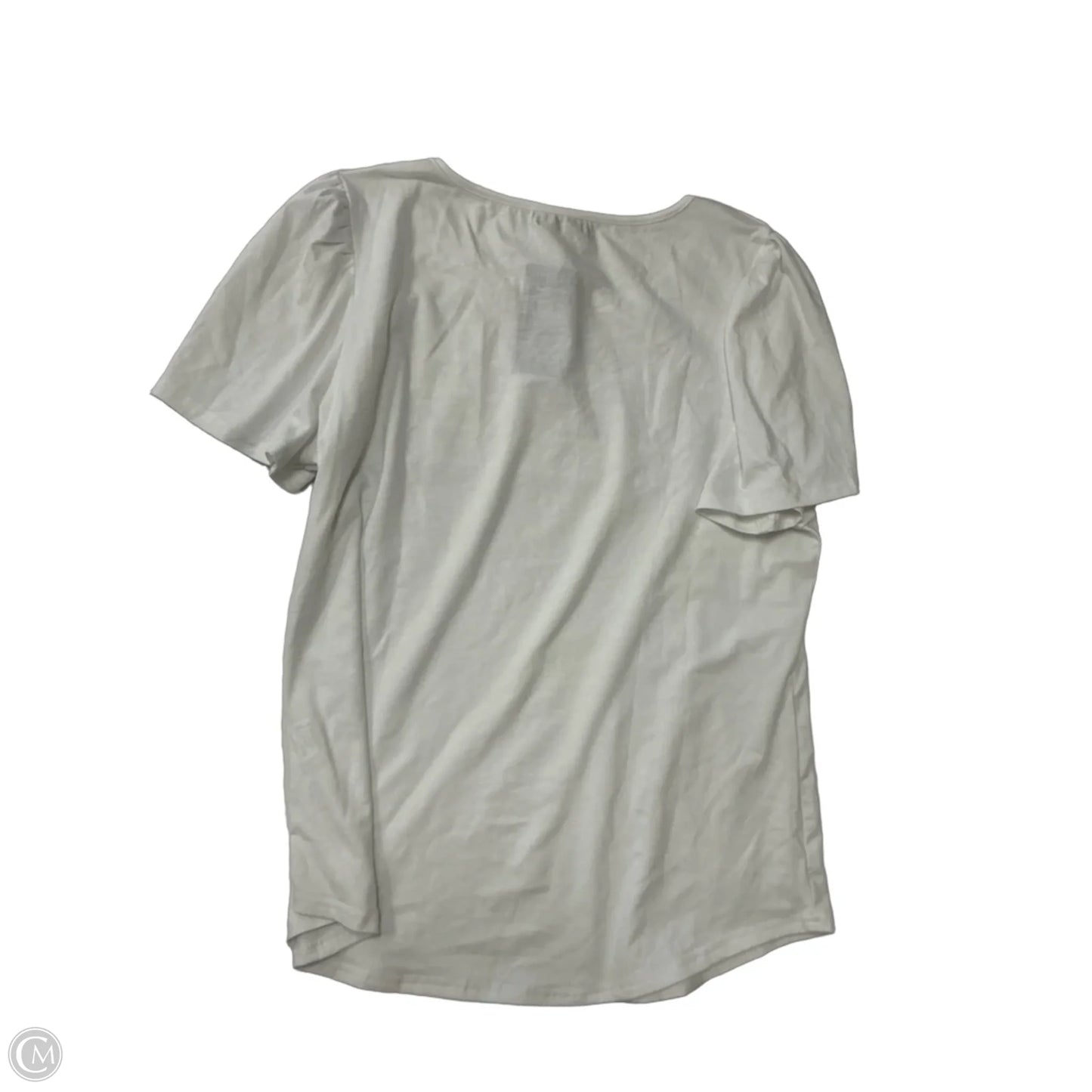 Top Short Sleeve By Clothes Mentor In White, Size: Xl