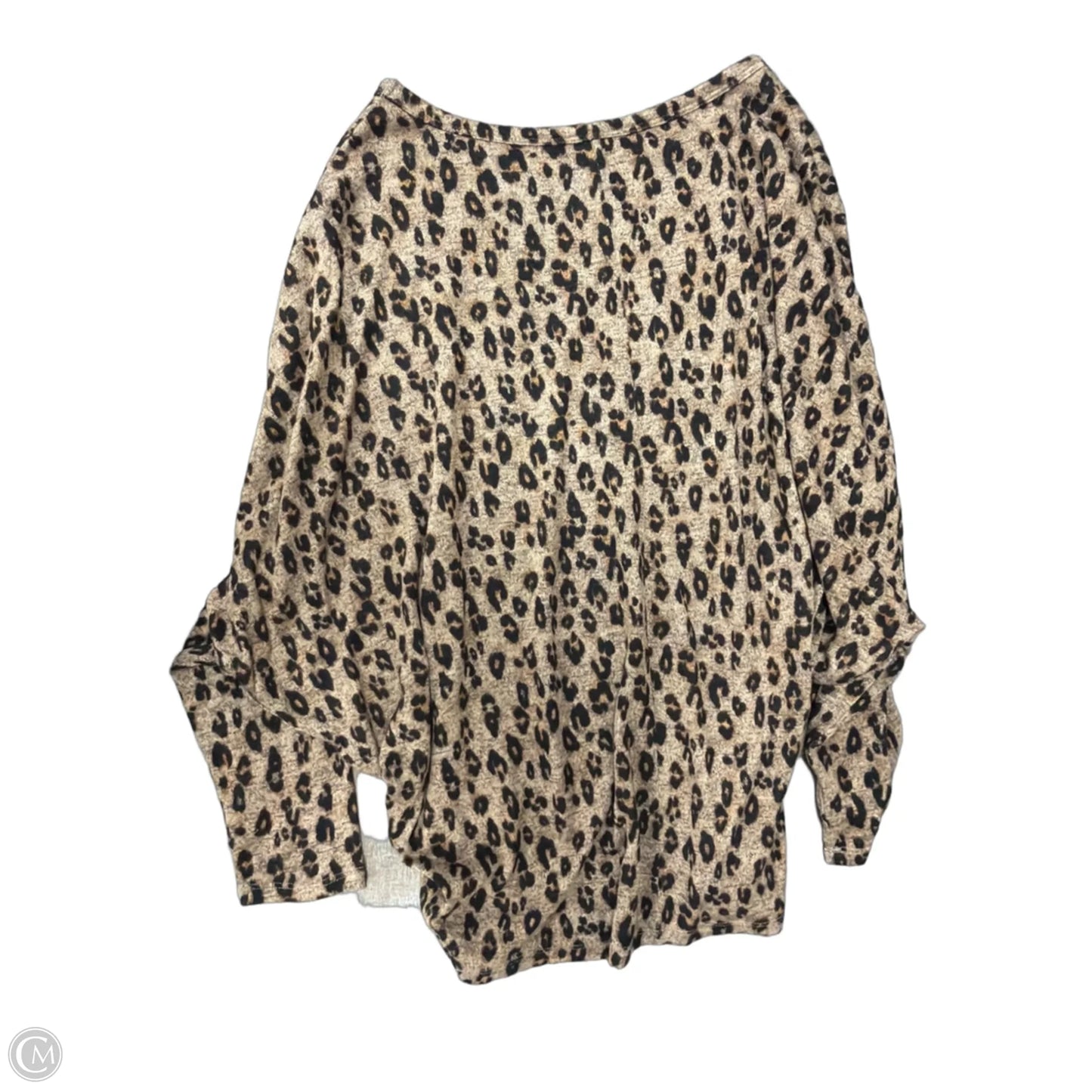 Top Long Sleeve By Maurices In Animal Print, Size: M