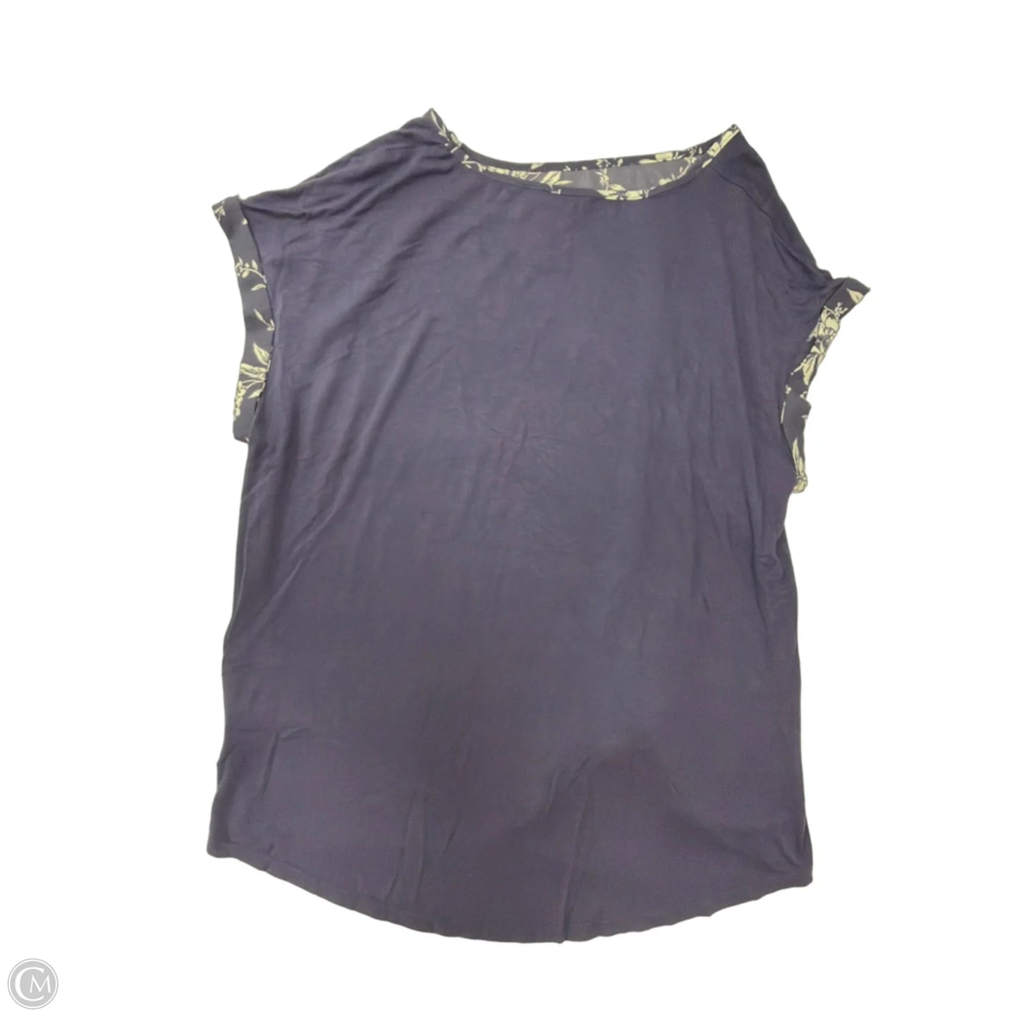 Top Short Sleeve By Apt 9 In Floral Print, Size: 1x