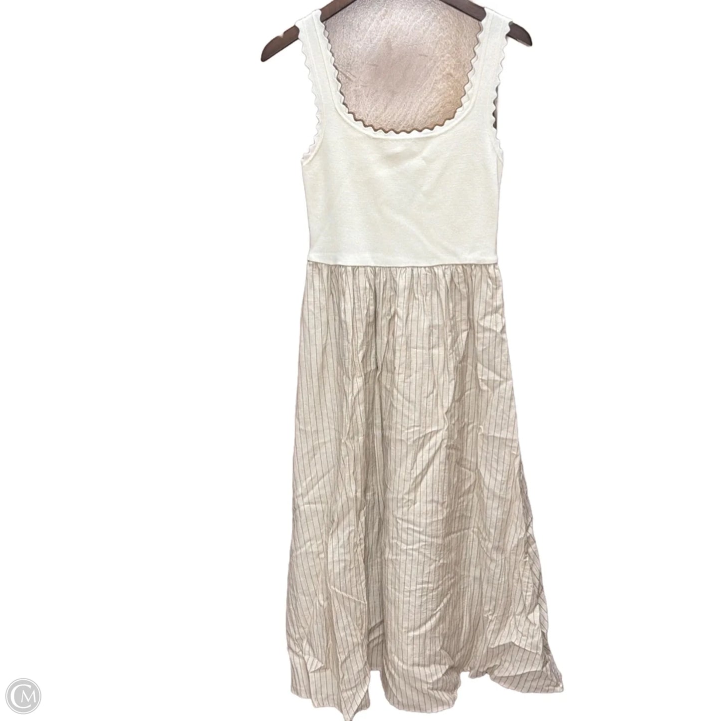 Dress Casual Maxi By Mine In Striped Pattern, Size: L