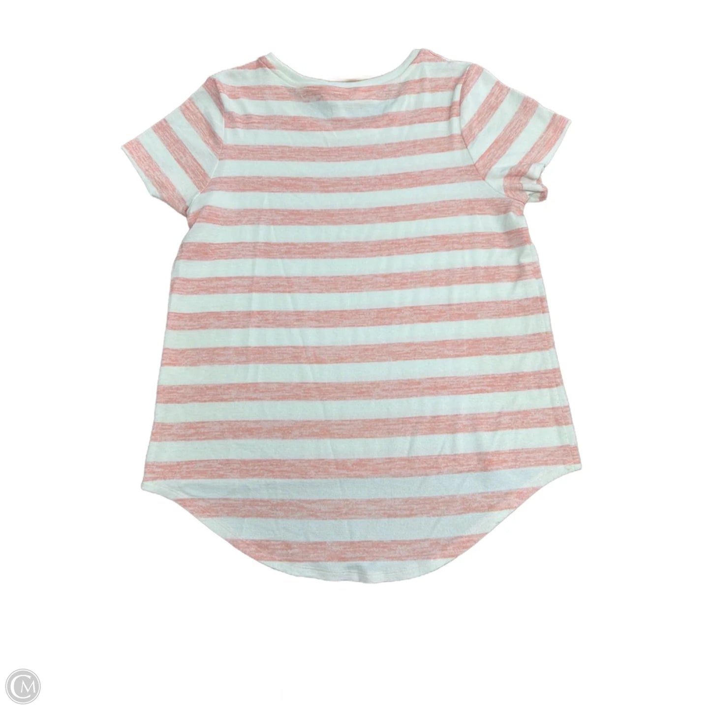 Top Short Sleeve By Market & Spruce In Striped Pattern, Size: L