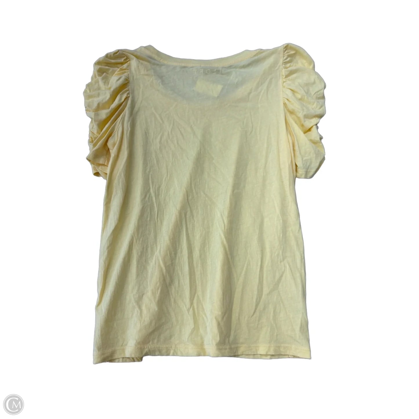 Top Short Sleeve By Loft In Yellow, Size: S