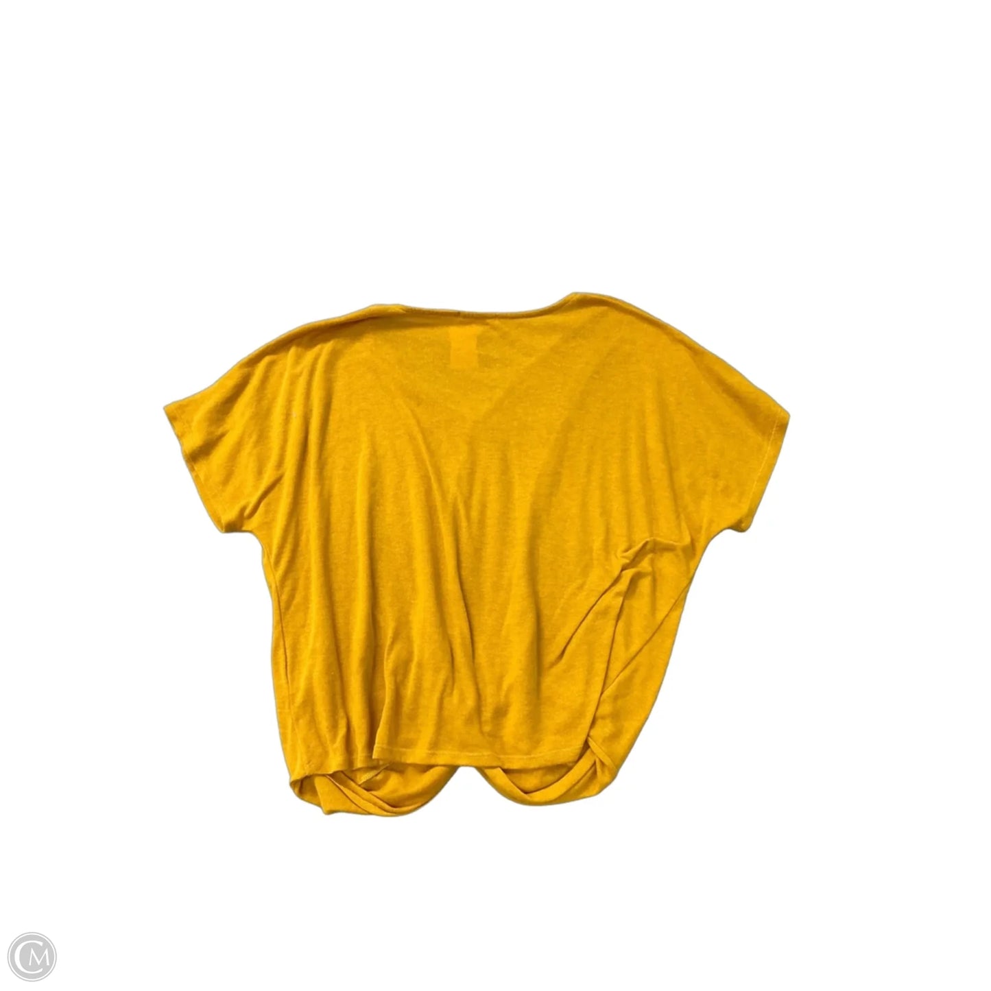 Top Short Sleeve By Clothes Mentor In Yellow, Size: Xl
