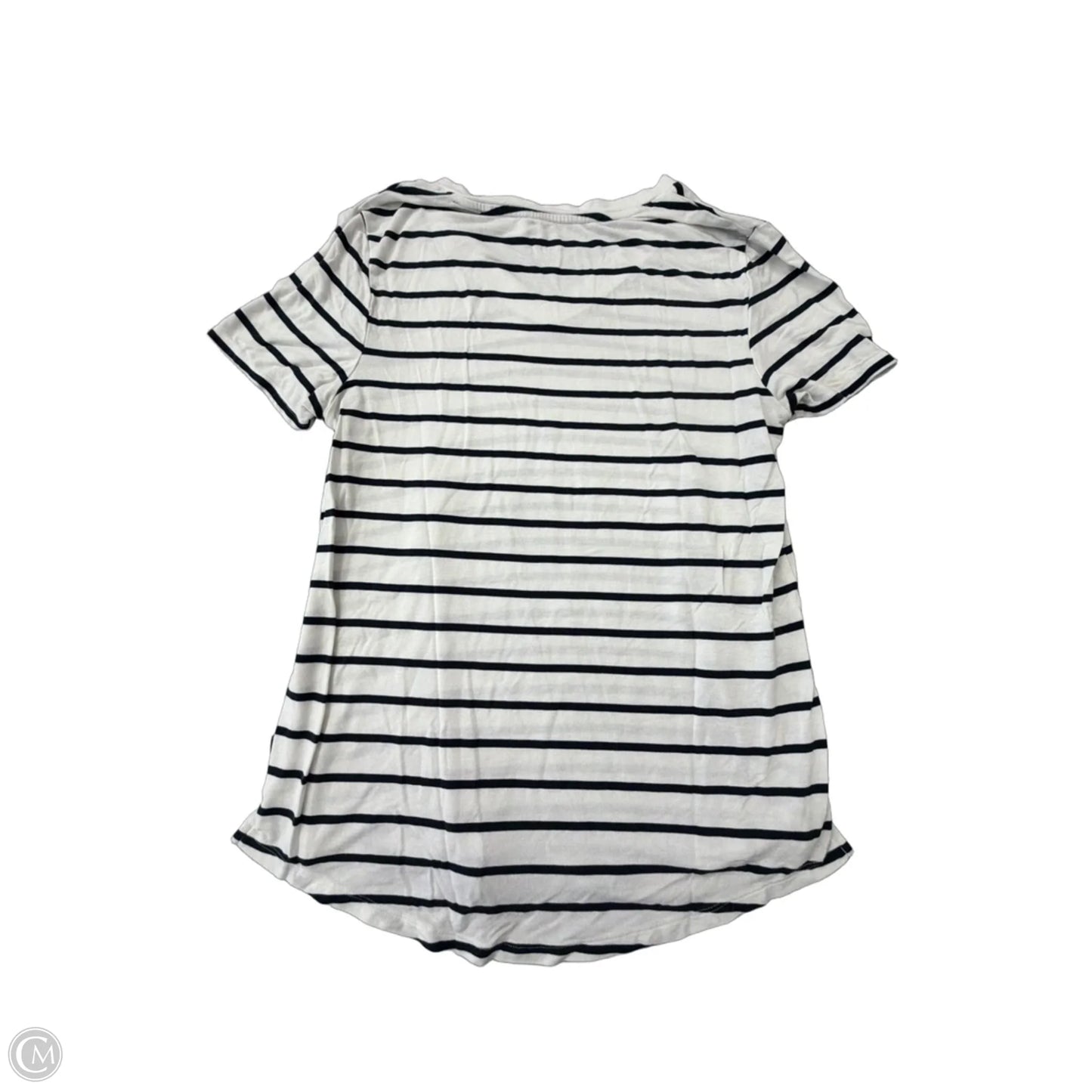 Top Short Sleeve By Gap In Striped Pattern, Size: S