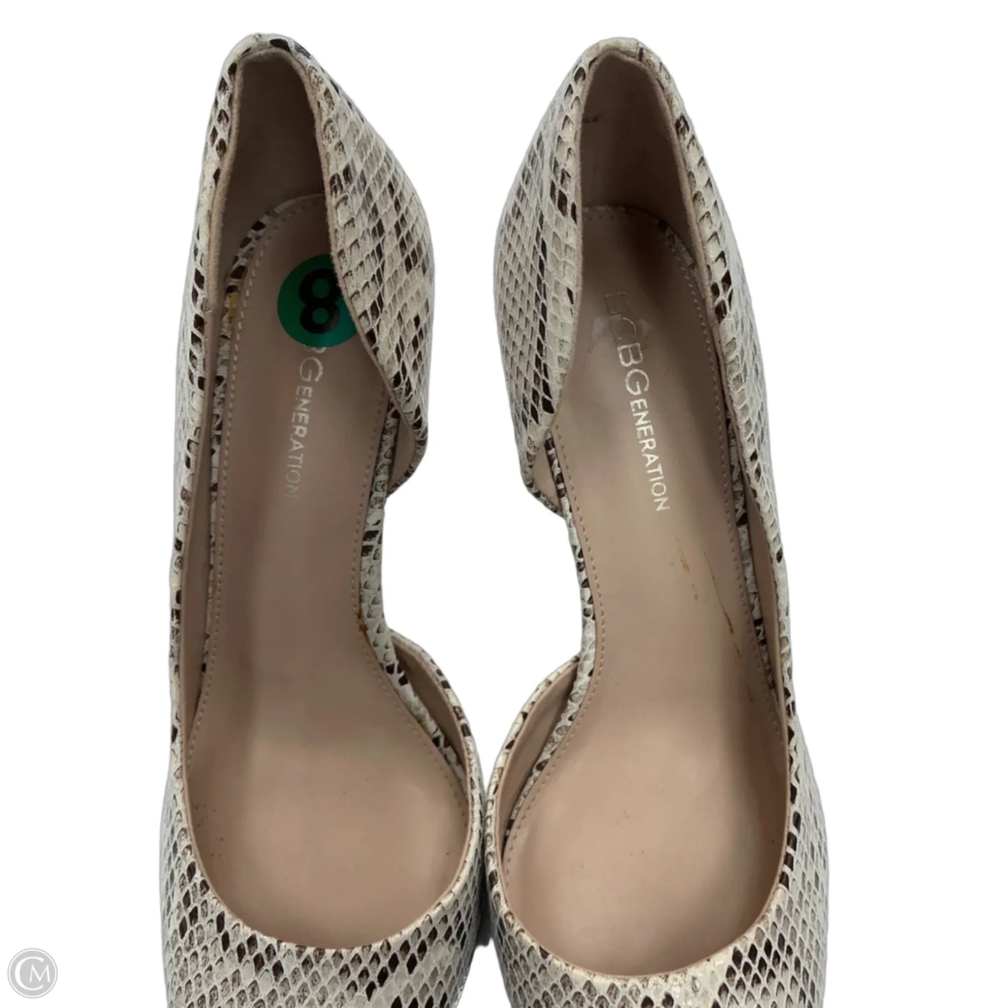 Shoes Heels Stiletto By Bcbg In Snakeskin Print, Size: 8