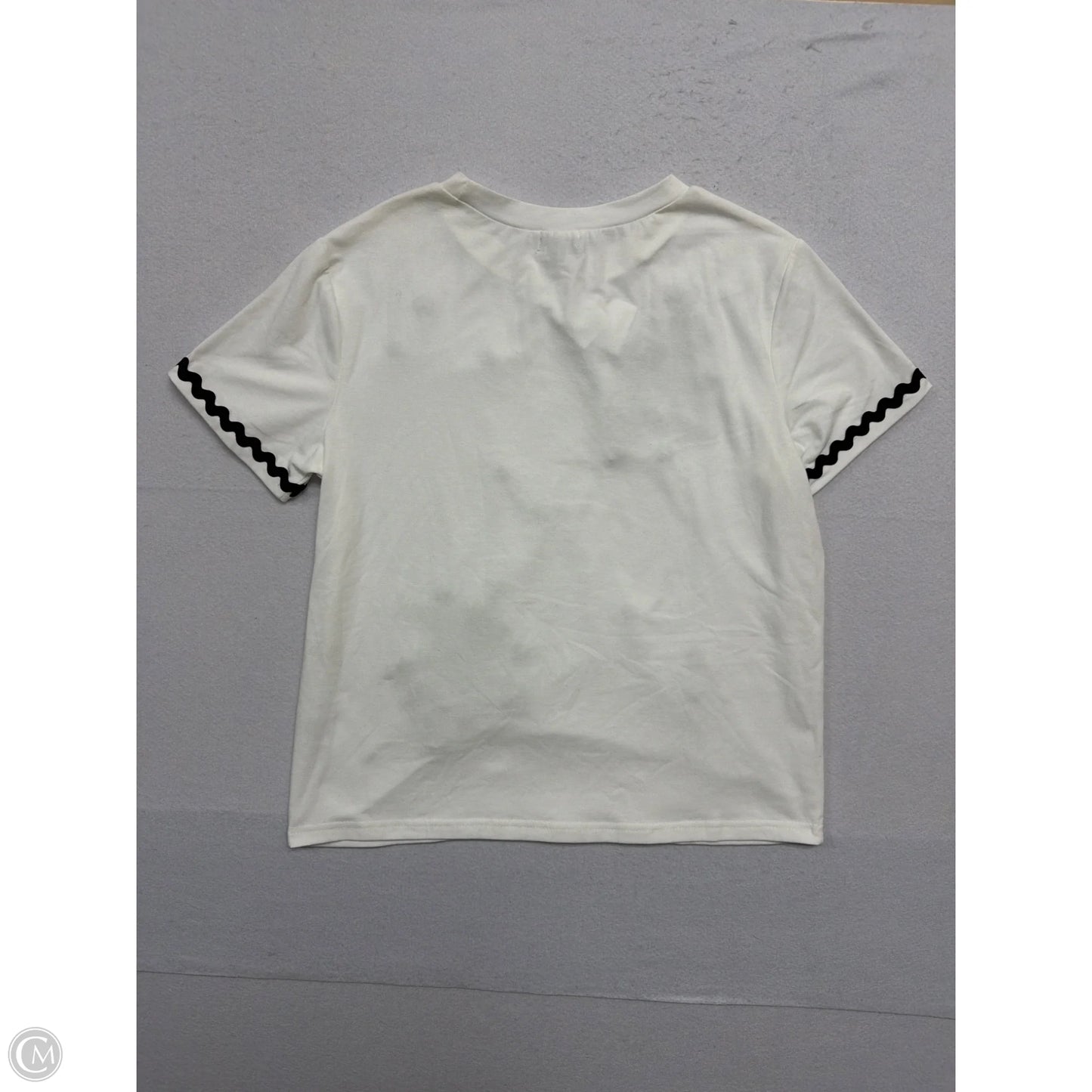 Top Short Sleeve By Ontwelfth In White, Size: L