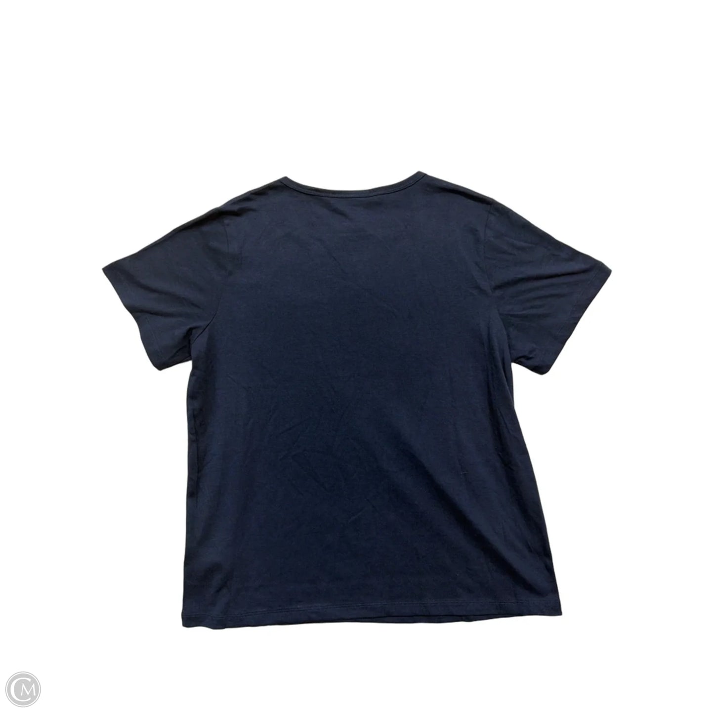 Top Short Sleeve By Gloria Vanderbilt In Blue, Size: M