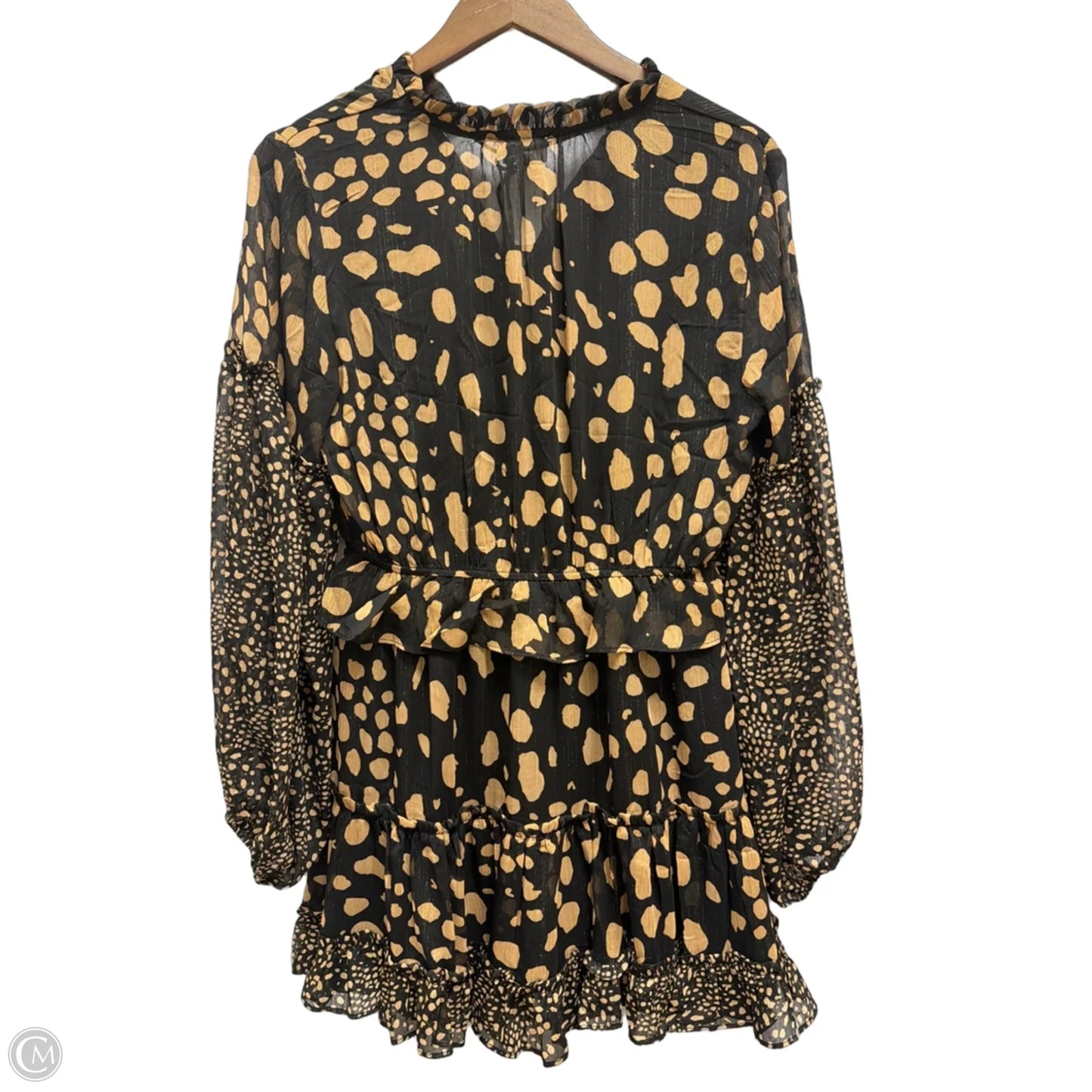 Dress Casual Midi By BEIVY In Black & Brown, Size: M