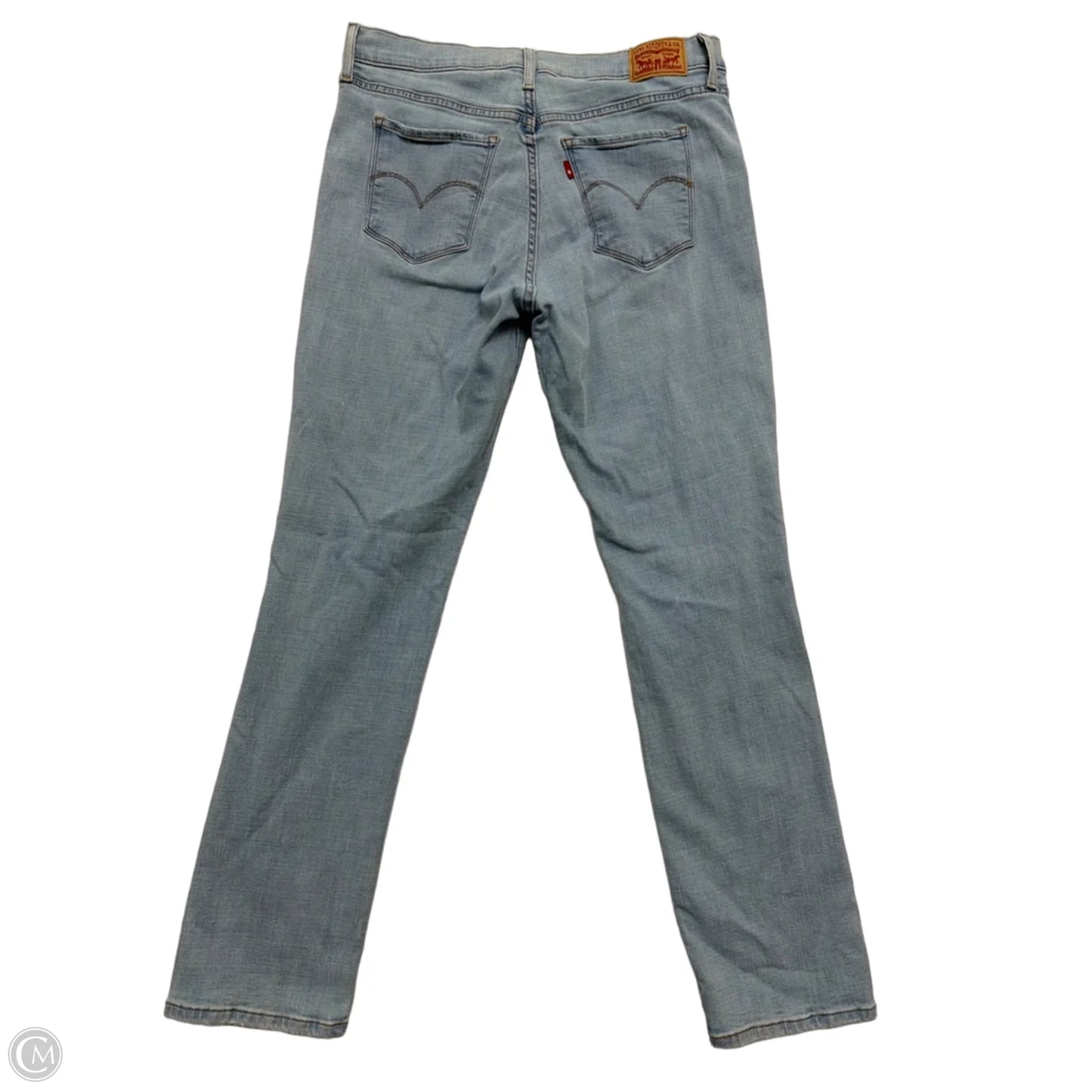 Jeans Straight By Levis In Blue Denim, Size: 10