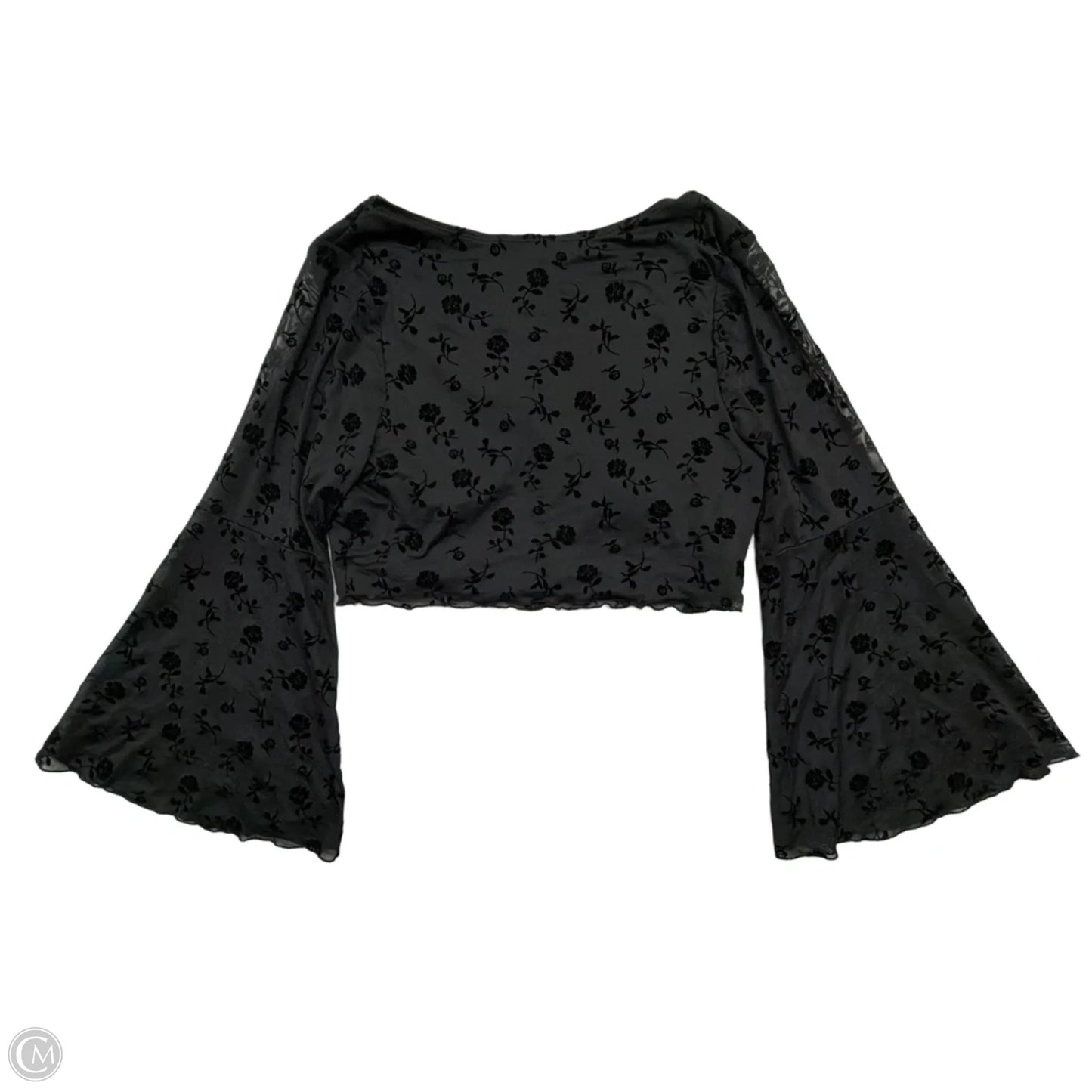Top Long Sleeve By Shein In Black, Size: 3x