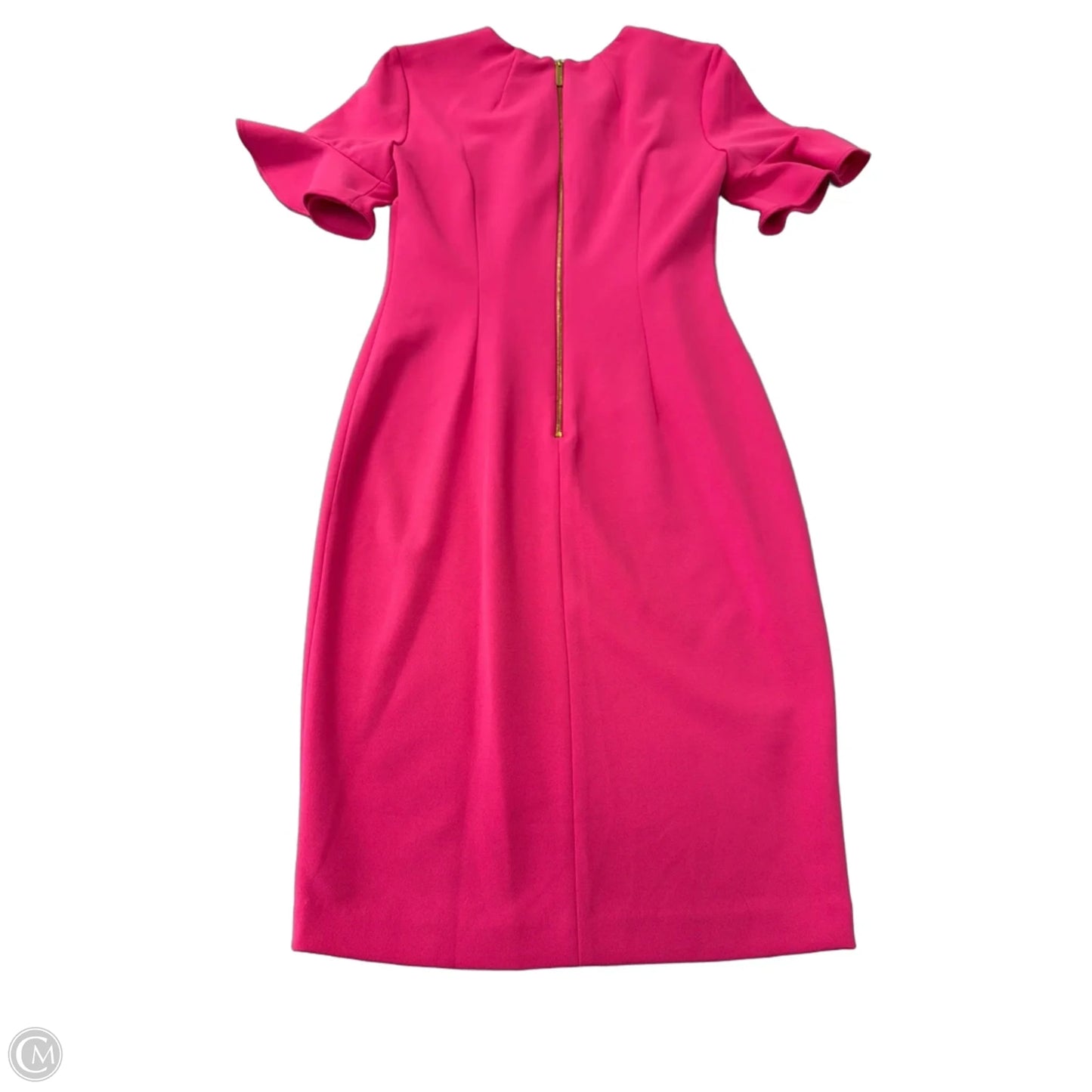 Dress Casual Midi By Calvin Klein In Pink, Size: 2
