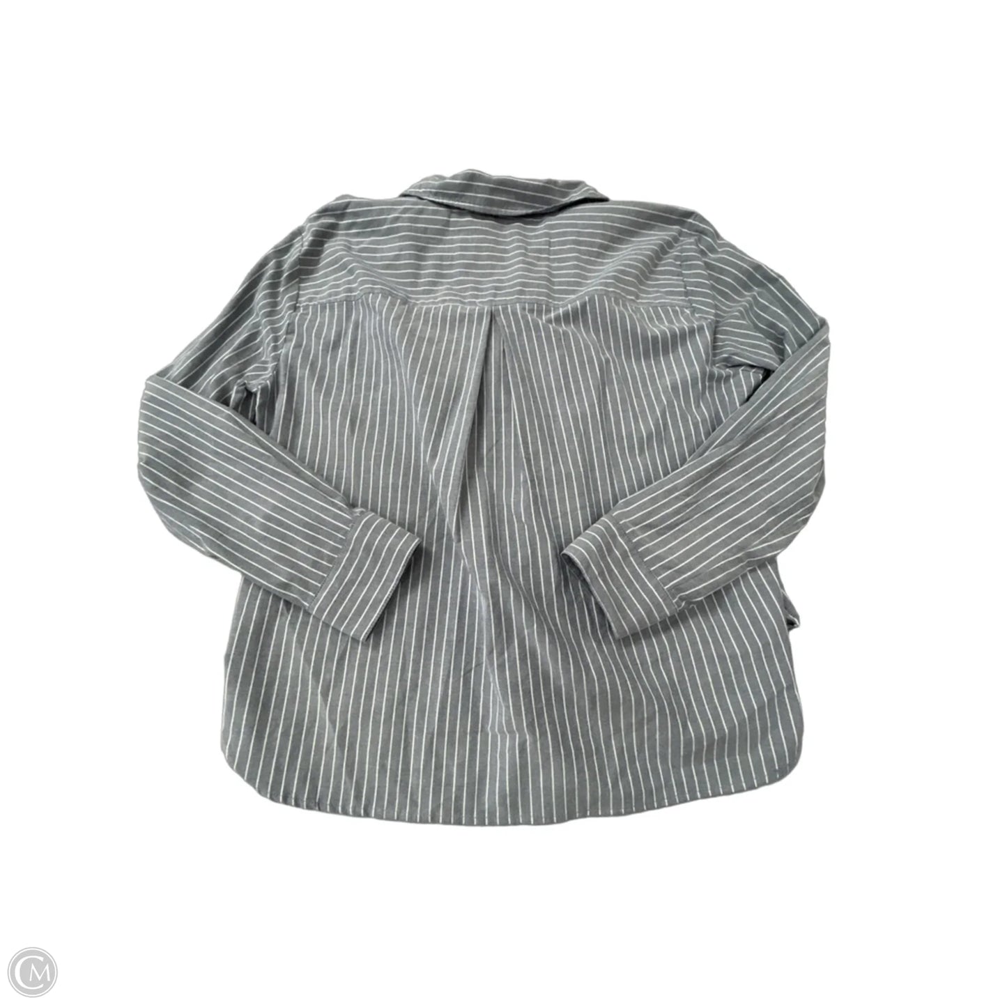 Top Long Sleeve By Modern Works In Striped Pattern, Size: L