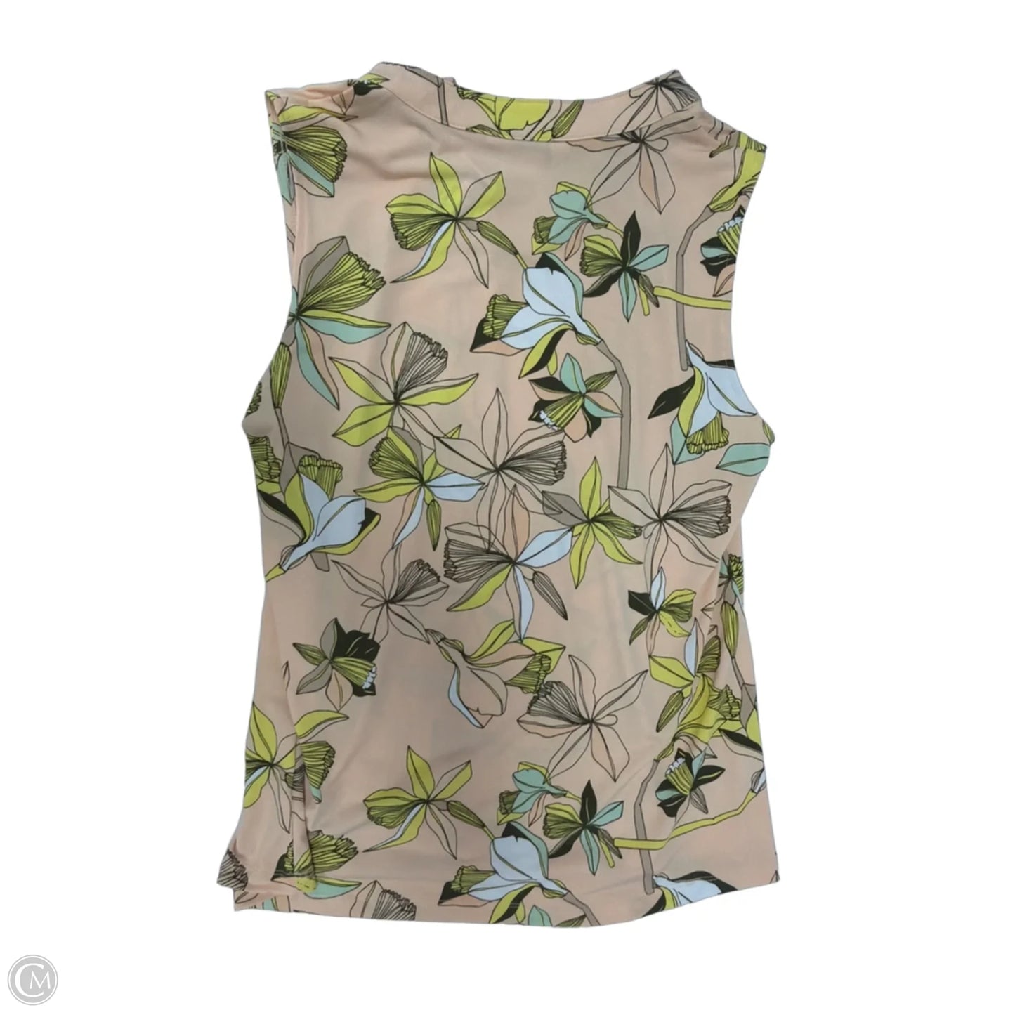 Top Sleeveless By Liz Claiborne In Floral Print, Size: M