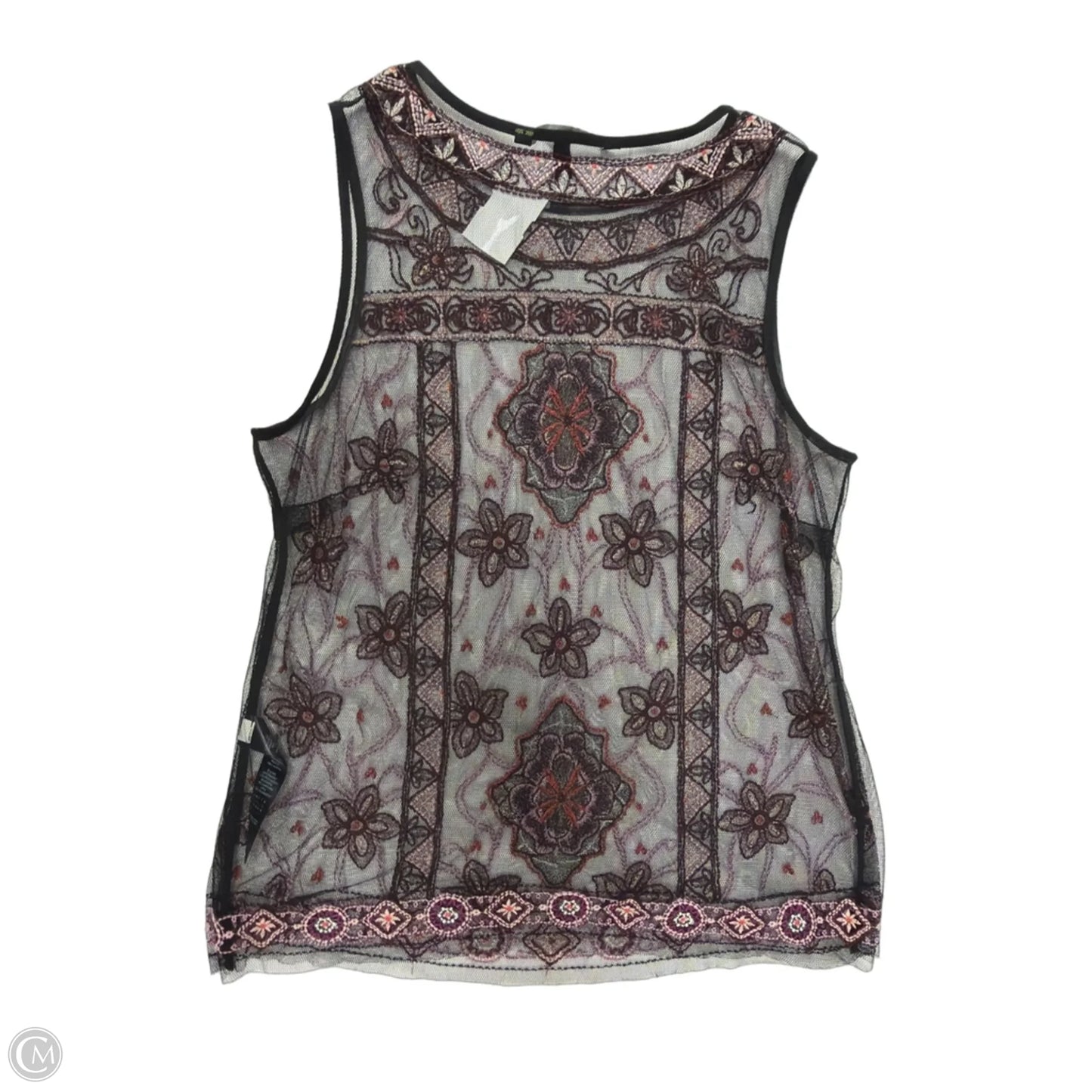 Top Sleeveless By White House Black Market In Floral Print, Size: M