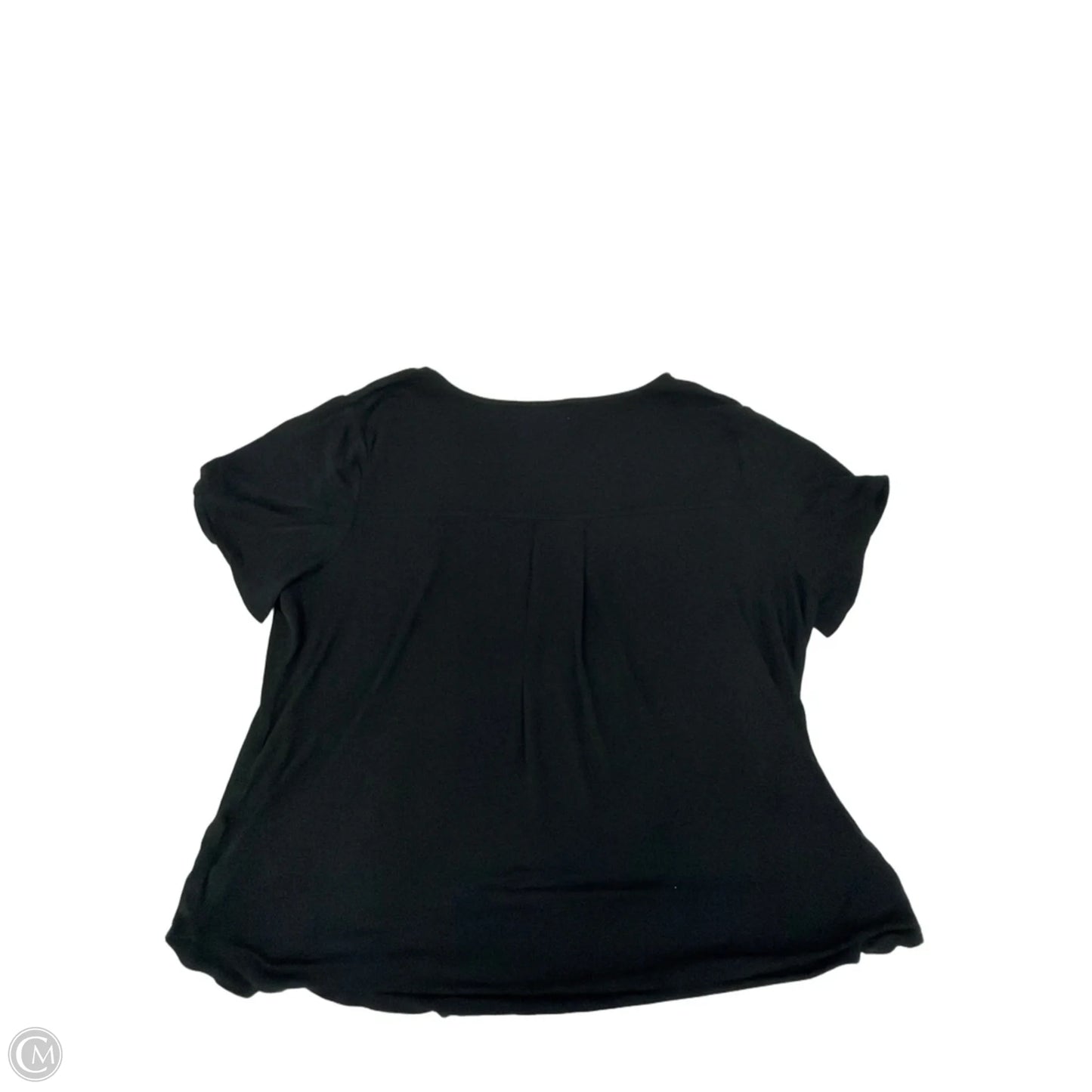Top Short Sleeve By Philosophy In Black, Size: 2x