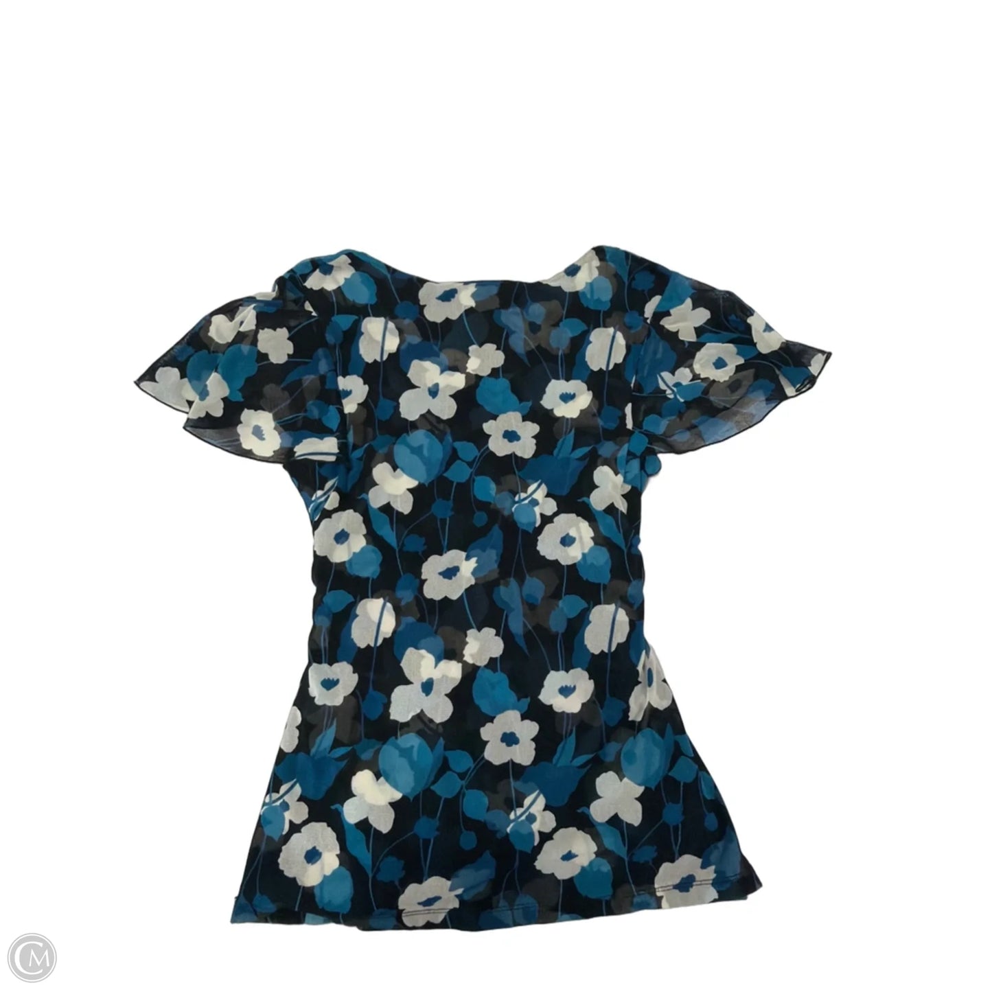 Top Short Sleeve By Inc In Blue, Size: S