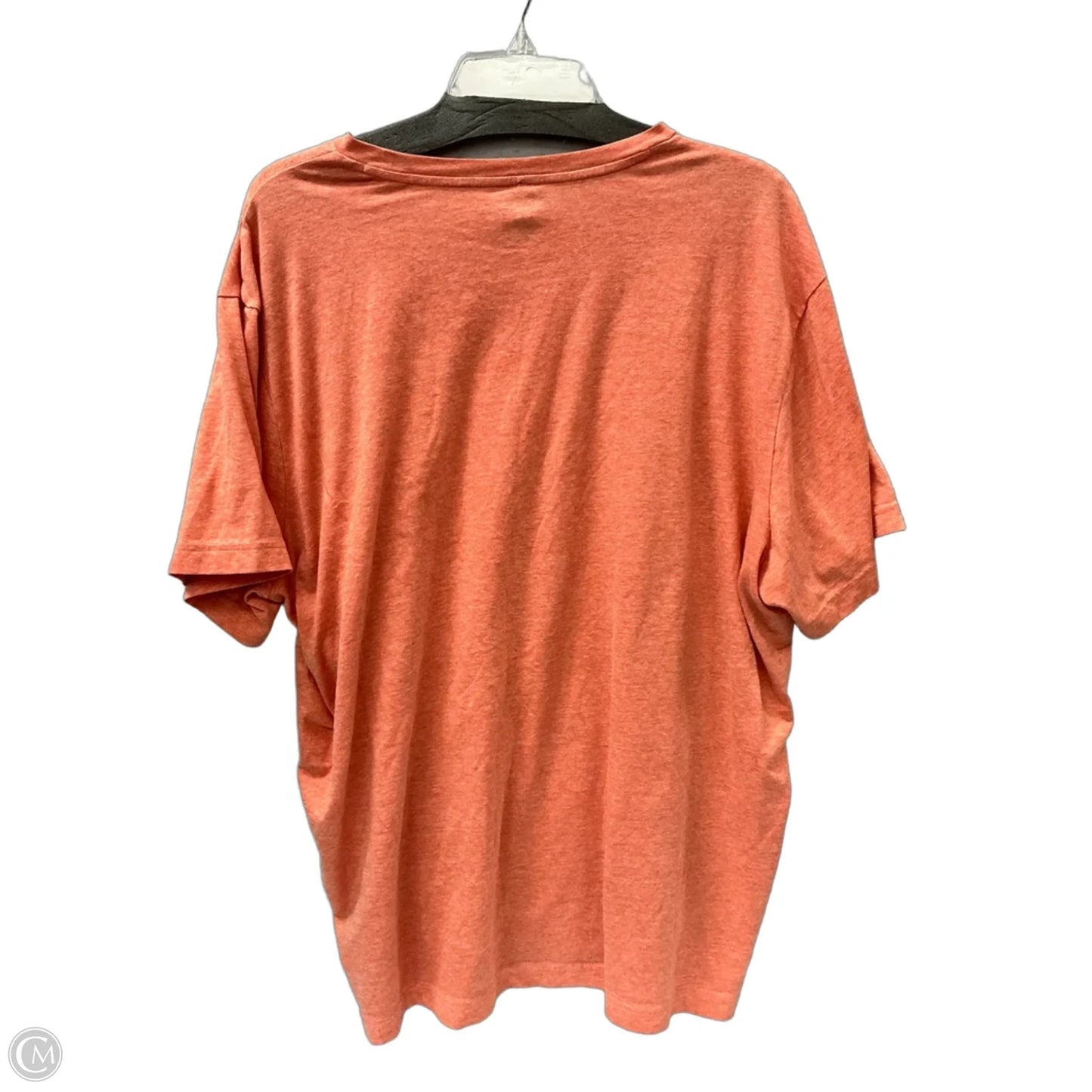 Athletic Top Short Sleeve By Tek Gear In Orange, Size: 1x