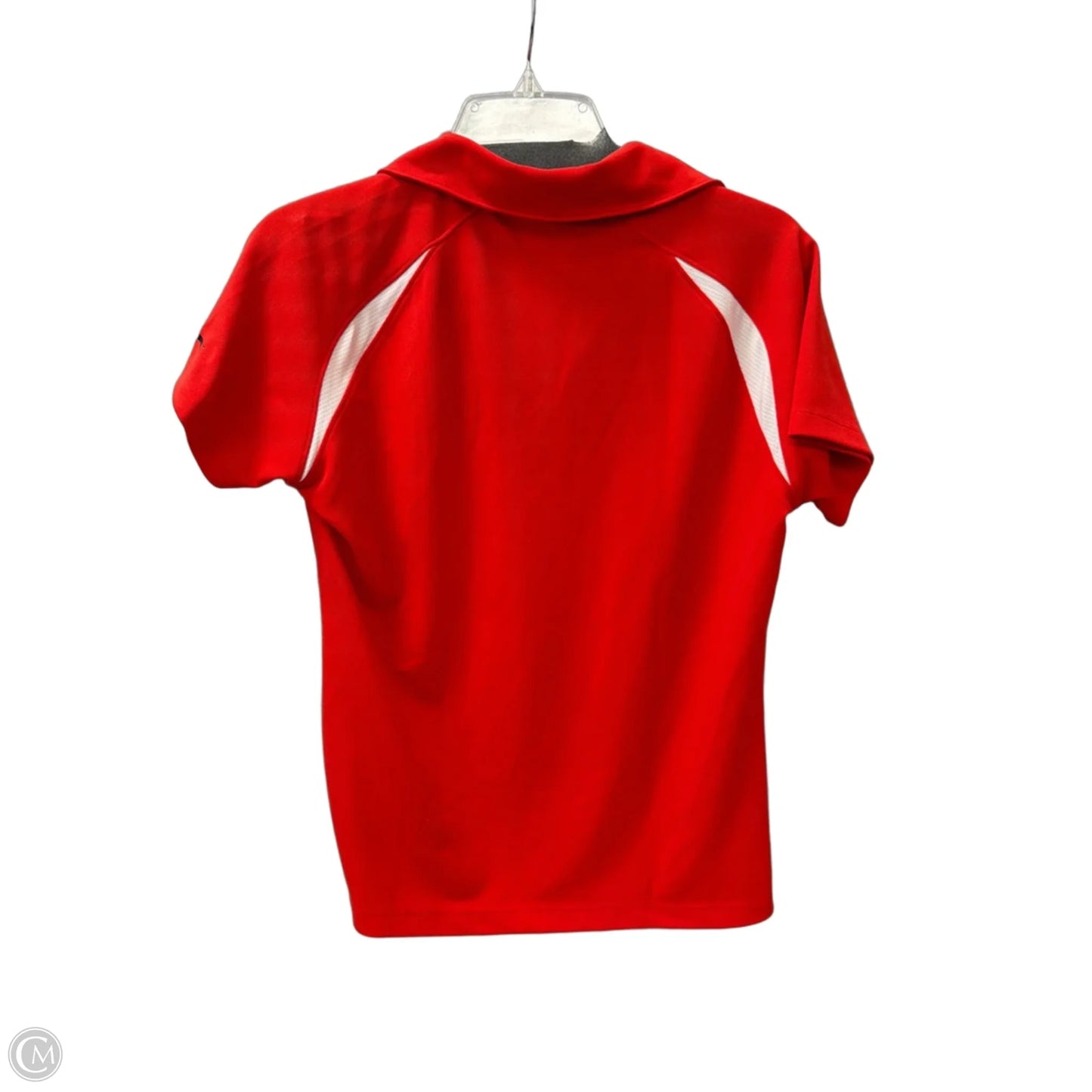 Athletic Top Short Sleeve By Slazenger In Red, Size: L