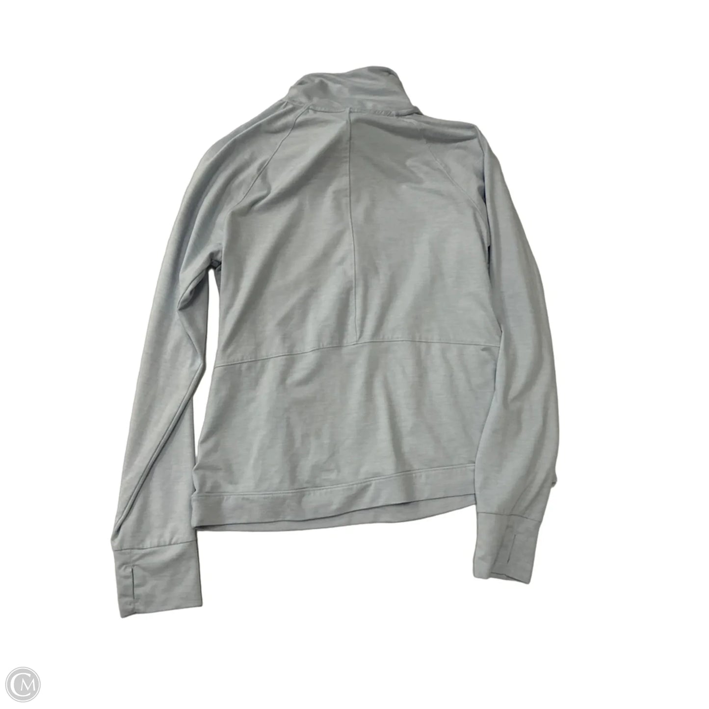 Athletic Top Long Sleeve Collar By Layer 8 In Blue, Size: M