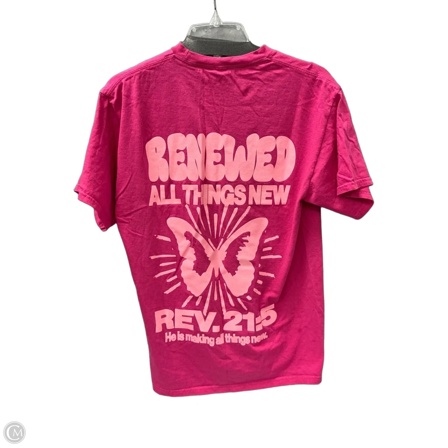 Top Short Sleeve By Clothes Mentor In Pink, Size: M