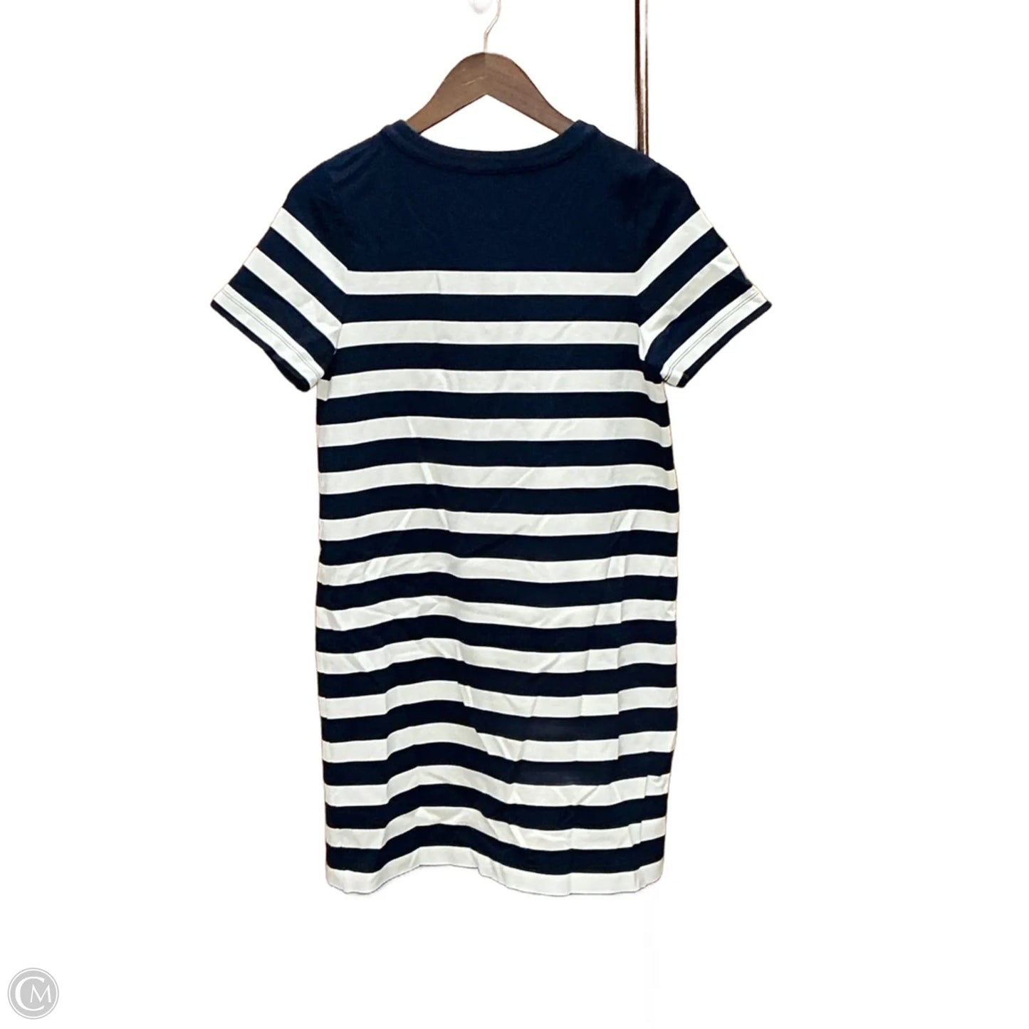 Dress Casual Midi By Loft In Striped Pattern, Size: S
