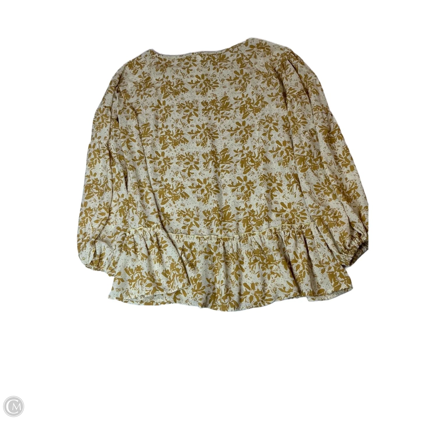 Top Long Sleeve By Hailey & Co In Floral Print, Size: S