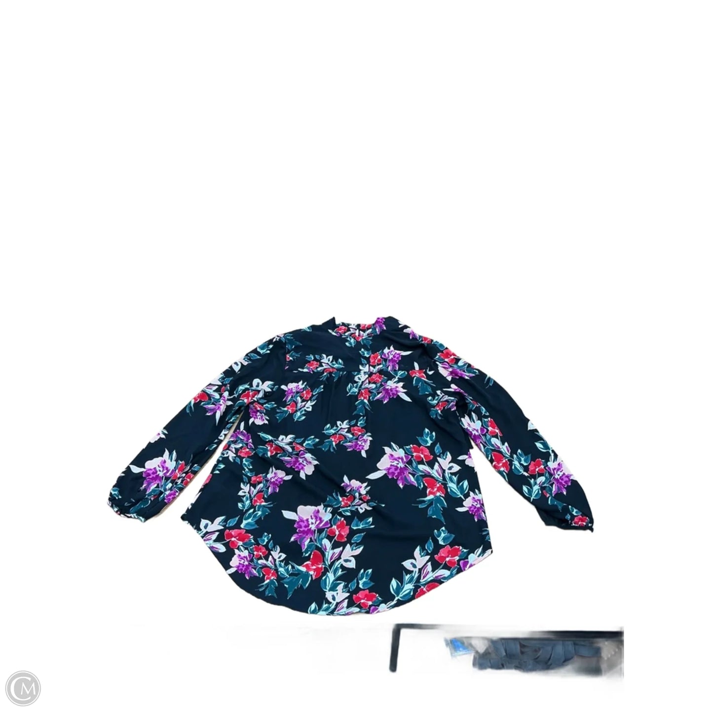 Top Long Sleeve By Evri In Floral Print, Size: Xl