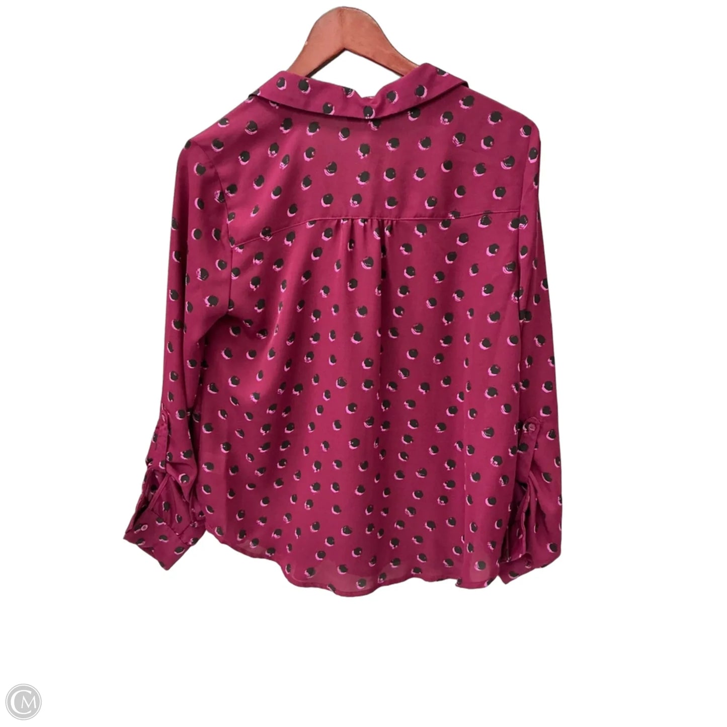 Top Long Sleeve By Elle In Pink, Size: M
