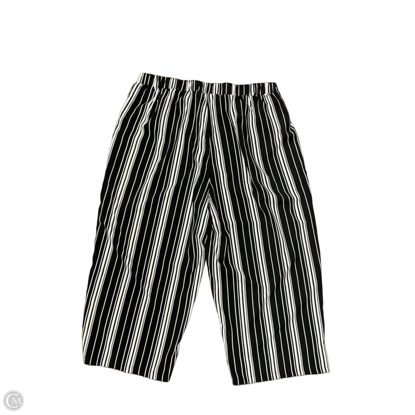 Pants Wide Leg By Clothes Mentor In Striped Pattern, Size: 1x