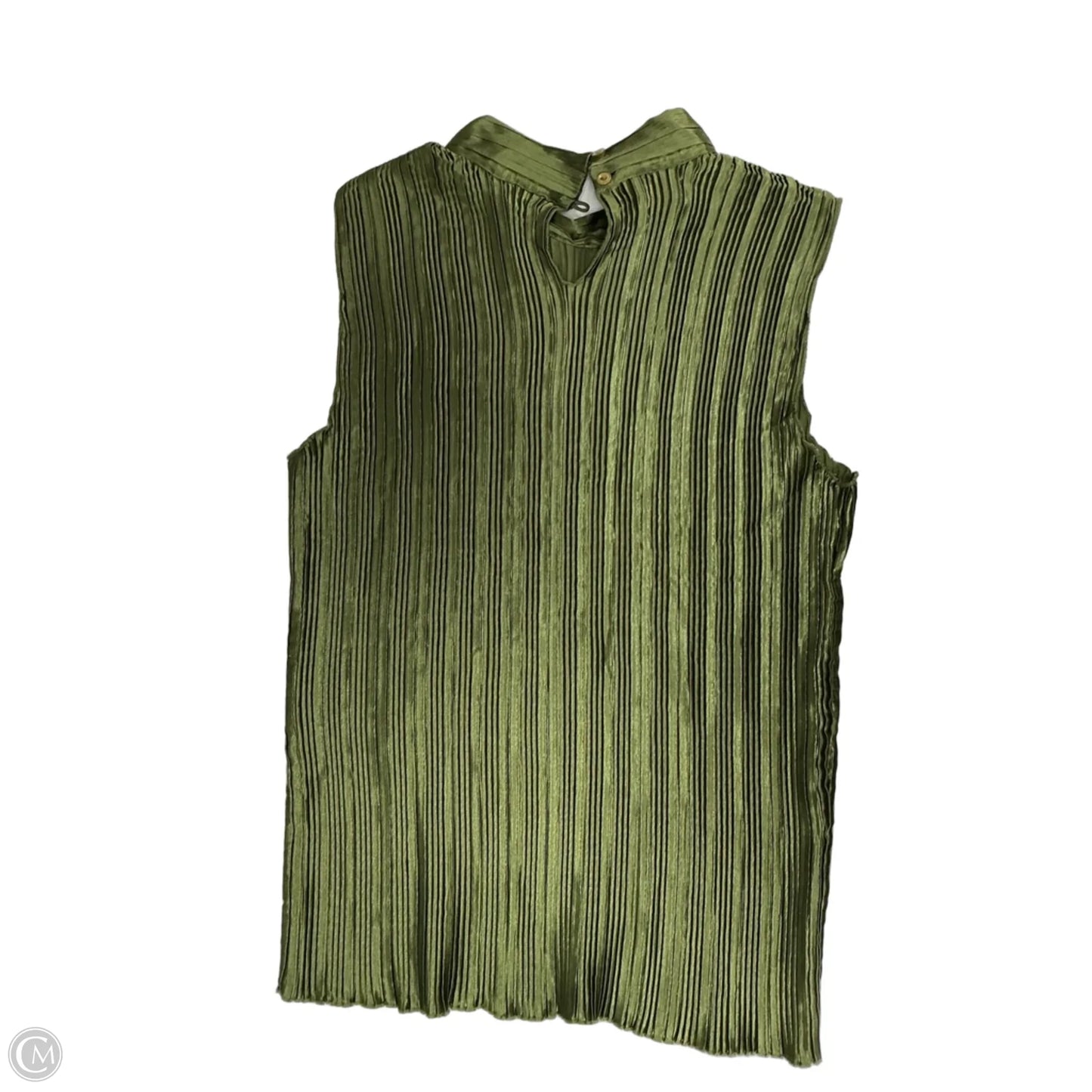 Top Sleeveless By Nicola In Green, Size: Xl