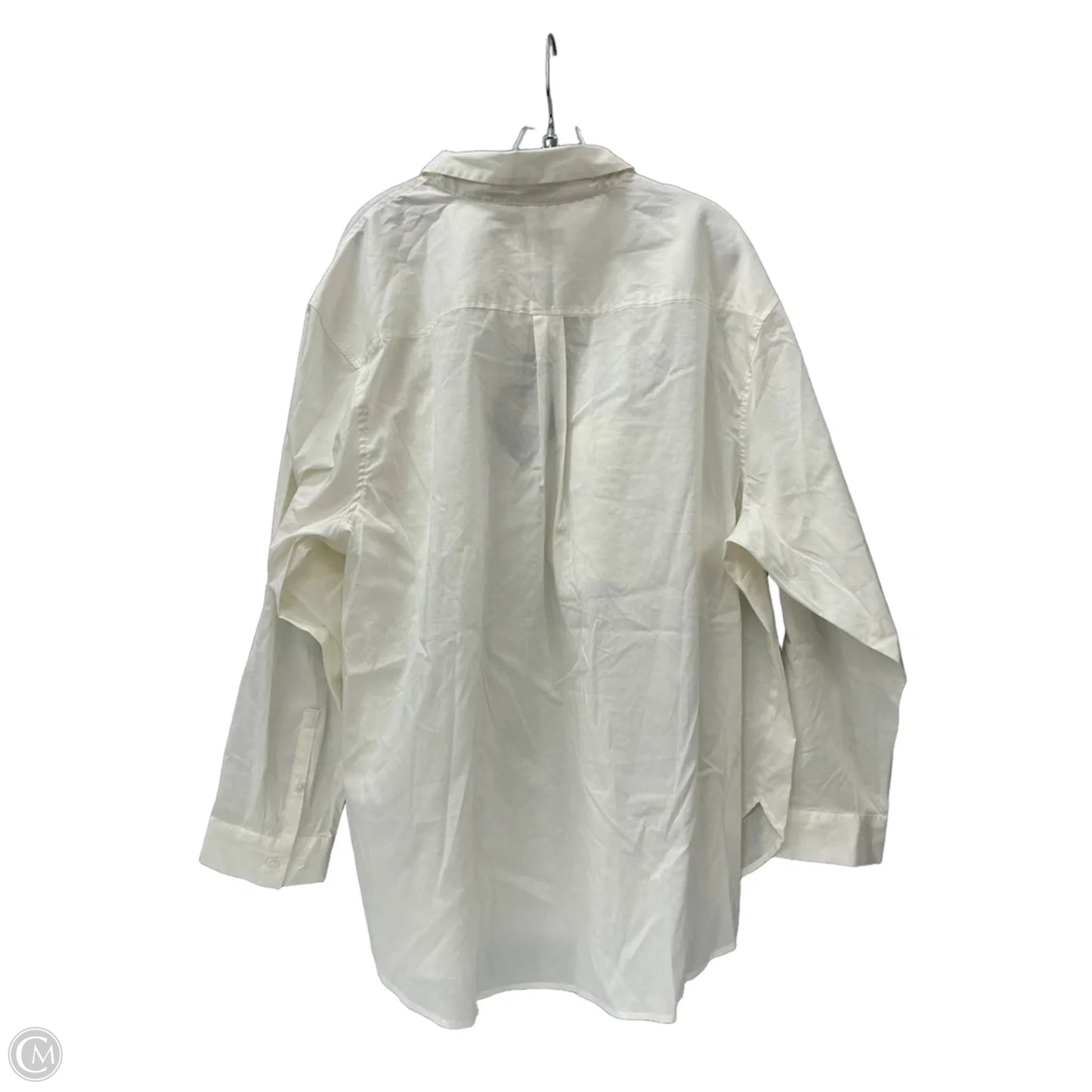 Top Long Sleeve By Ava & Viv In Cream, Size: 3x