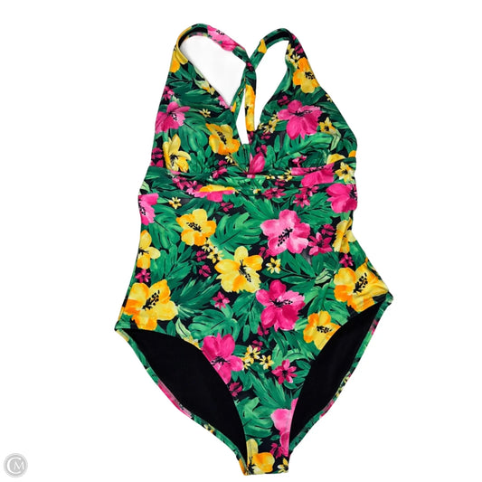 Swimsuit By Old Navy In Floral Print, Size: Xl