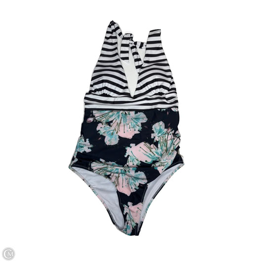 Swimsuit By Clothes Mentor In Striped Pattern, Size: M