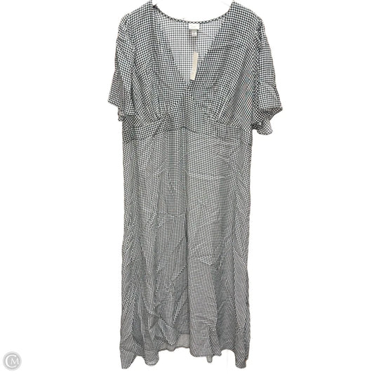 Dress Casual Maxi By A New Day In Plaid Pattern, Size: 1x