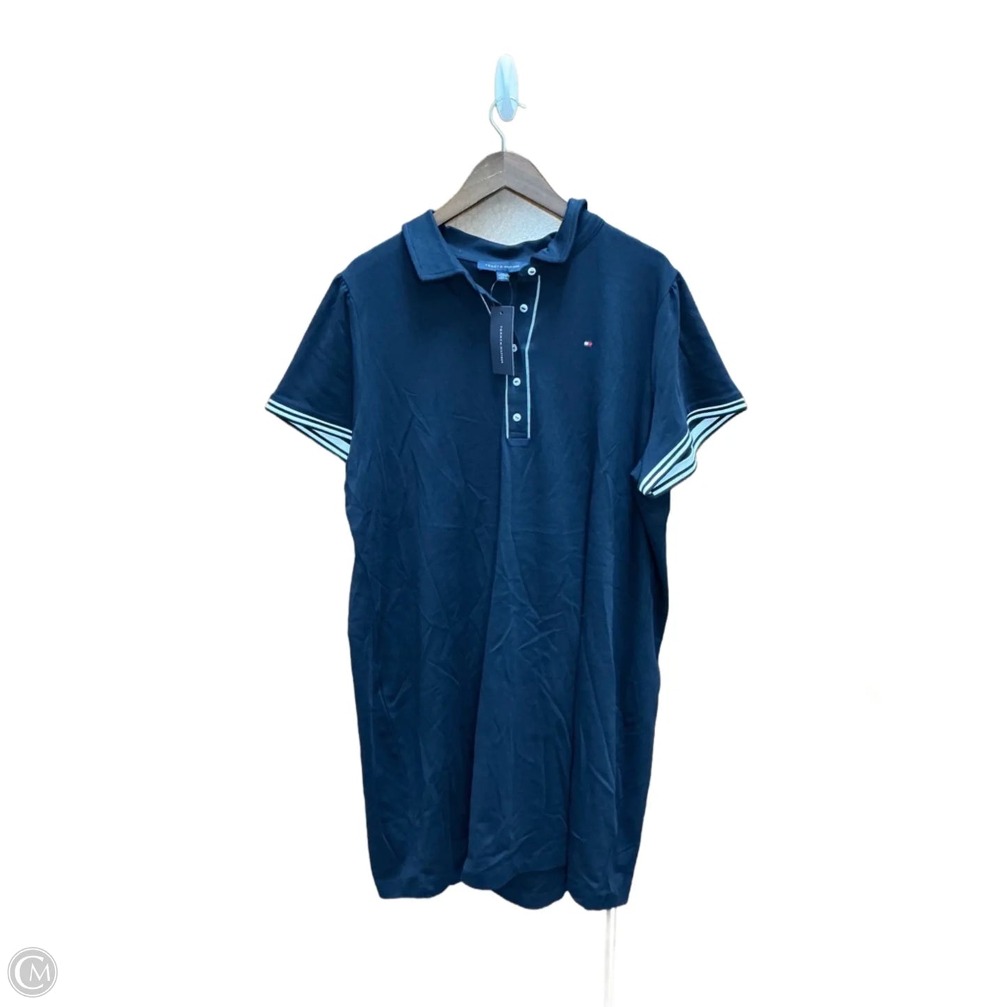 Dress Casual Midi By Tommy Hilfiger In Blue, Size: 2x