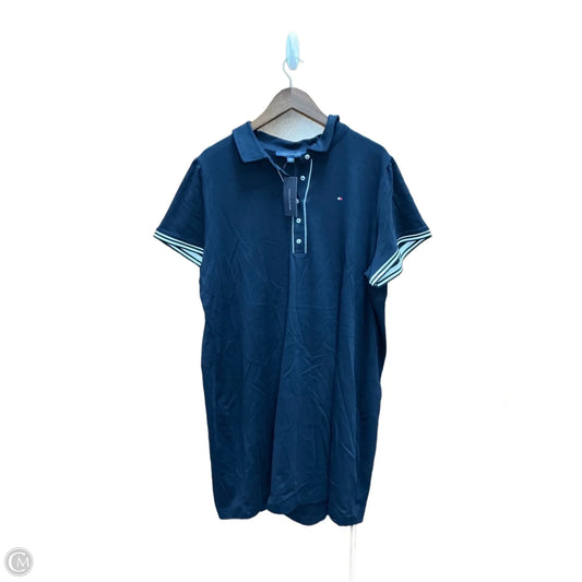 Dress Casual Midi By Tommy Hilfiger In Blue, Size: 2x