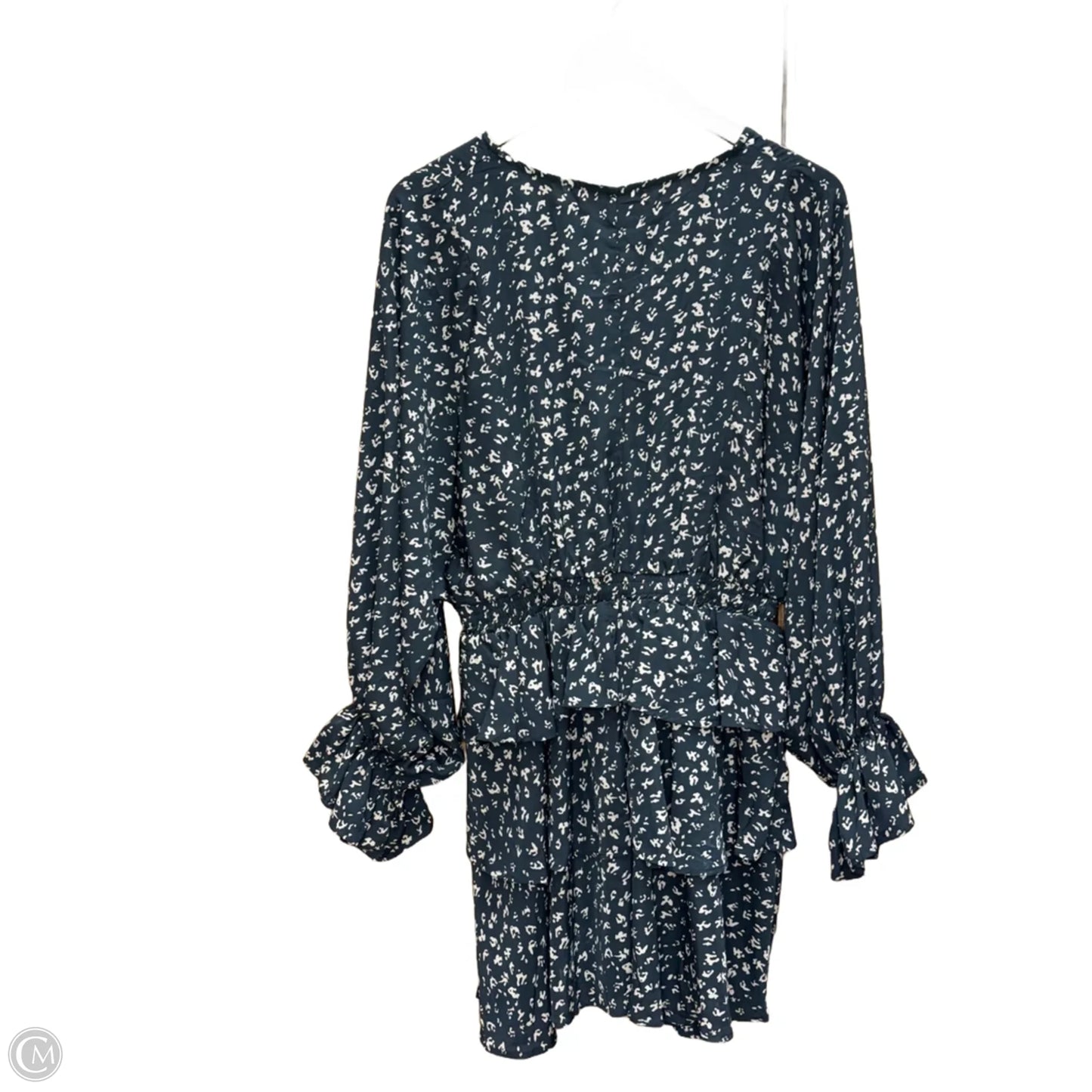 Dress Casual Midi By Glam In Black & Brown, Size: L