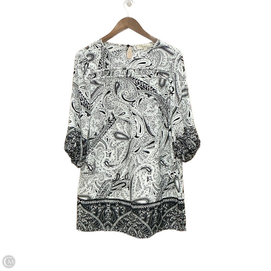 Dress Casual Midi By Loft In Black & White, Size: S