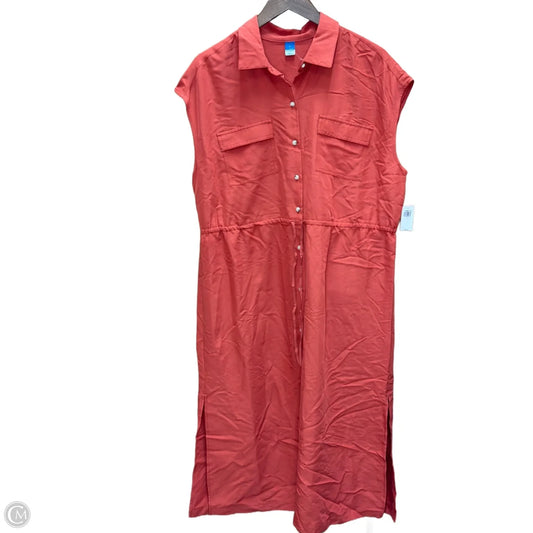 Dress Casual Maxi By Old Navy In Orange, Size: L