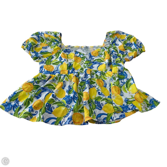Top Short Sleeve By Shein In Multi-colored, Size: 3x