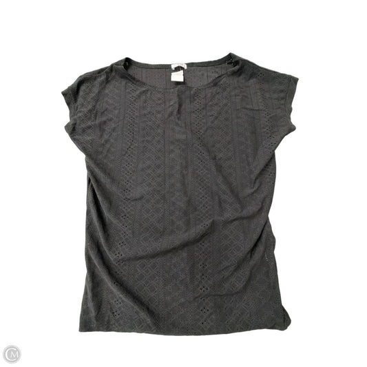 Top Short Sleeve By Poetsky In Black, Size: S